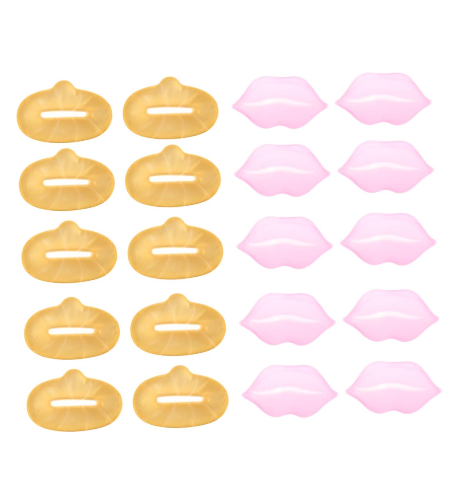 FOMIYES Nourishing Lip Sleeping Mask 20pcs Collagen Lip Pads for Wrinkle Reduction Random Style - Buy Online on GoSupps.com
