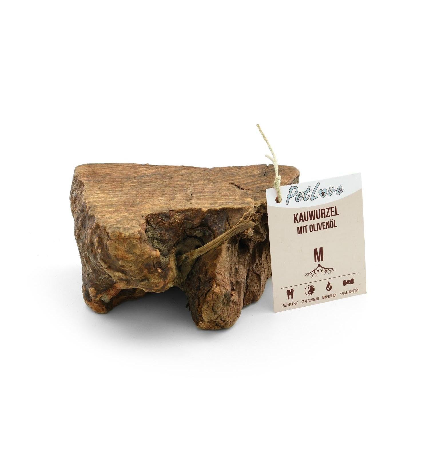 Petlove Natural Chewing Roots for Medium Dogs with Olive Oil - 100% Natural Chewing Wood & Minerals | Perfect for Healthy Chewing (301-500g) - Buy Online on GoSupps.com