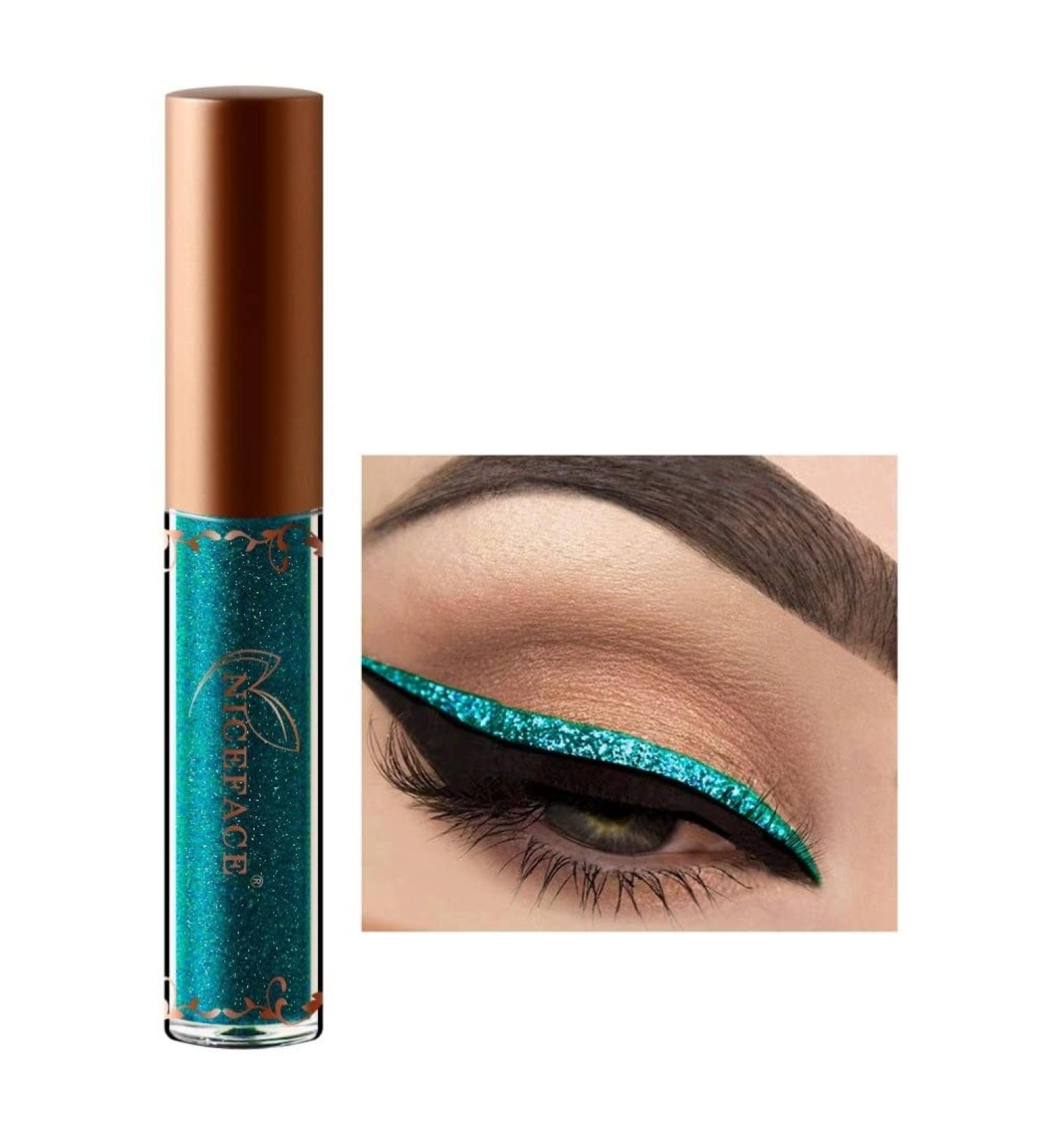 Allbesta Glitter Liquid Eyeliner & Metallic Eye Shadow - Waterproof Shimmer Make-Up for Stunning Looks | International Shipping - Buy Online on GoSupps.com
