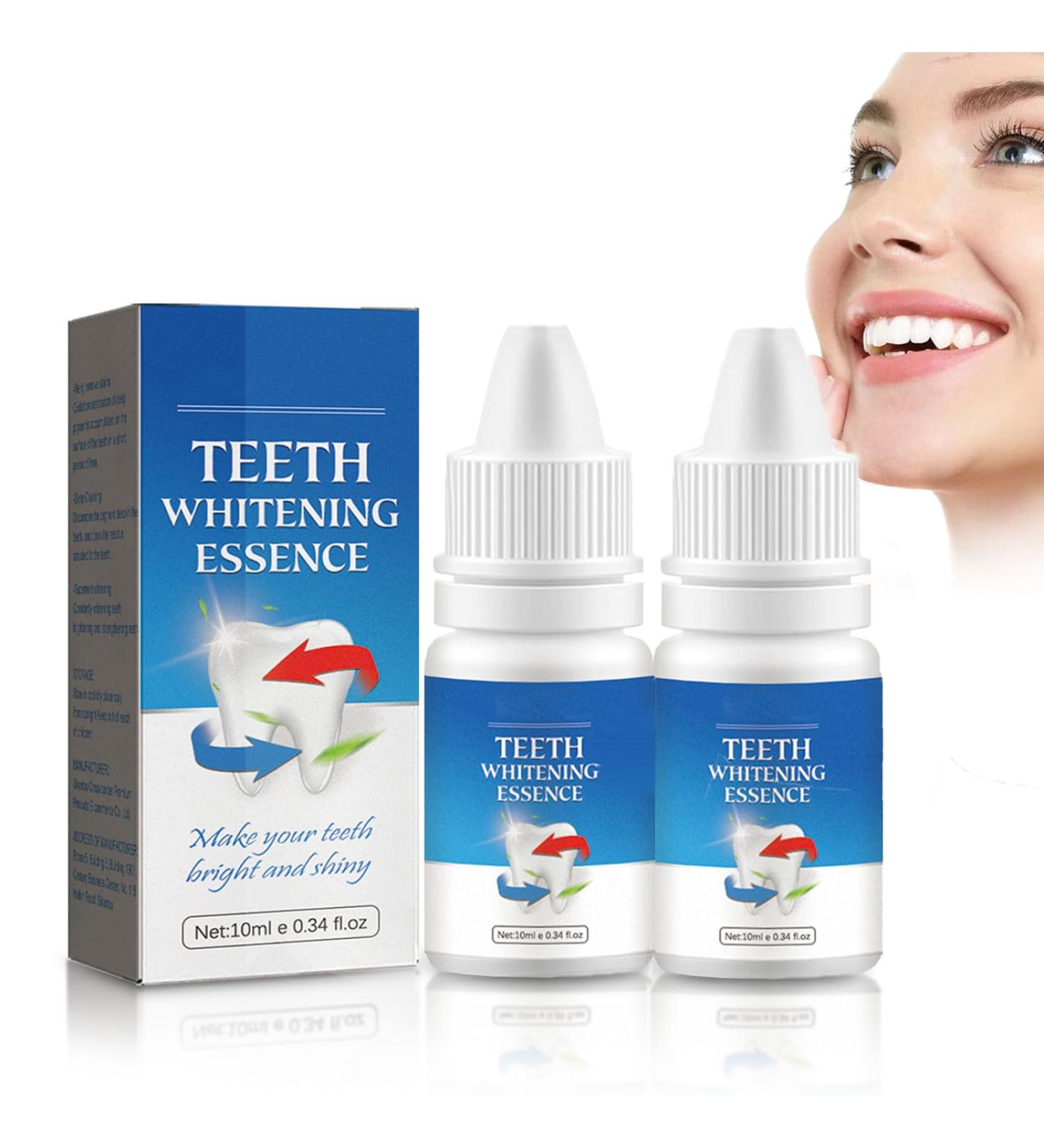 Teeth Whitening Serum 2 x 10ml for Fast & Effective Tooth Cleaning | Remove Plaque & Discoloration | Hypoallergenic Tooth Lightening - Buy Online on GoSupps.com
