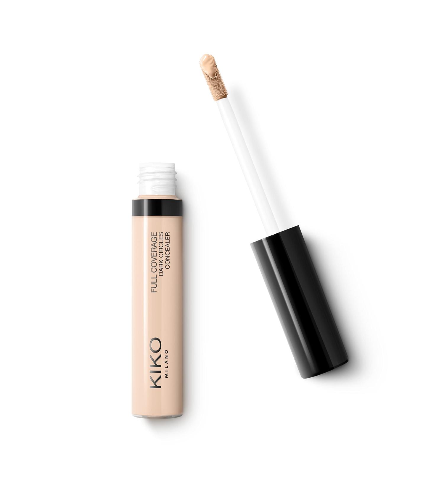 Kiko Milano Full Coverage Dark Circles Concealer 02 - Liquid Concealer for Eyes & Face | High Opacity Light Beige - 1 Piece - Buy Online on GoSupps.com