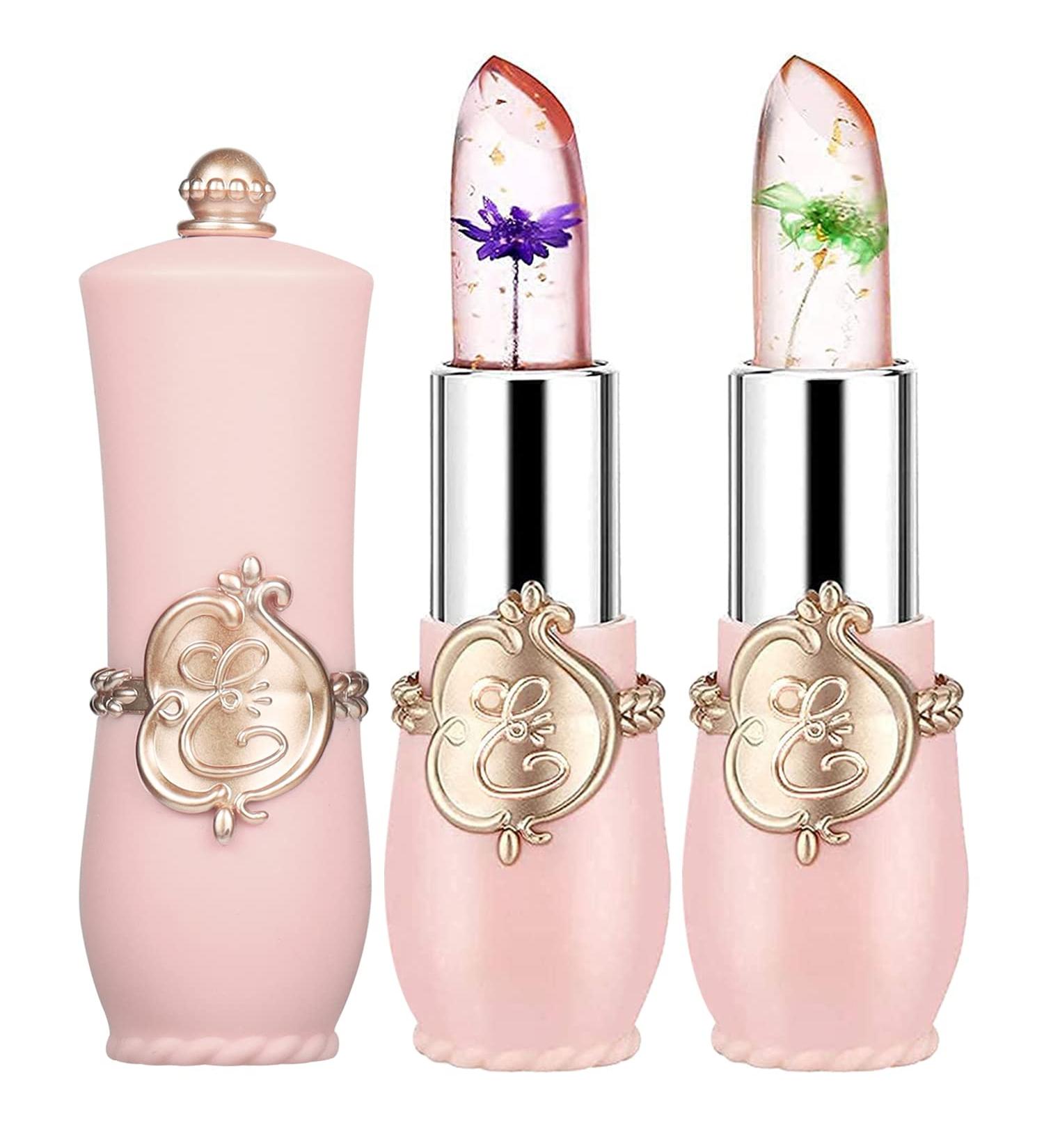 Deepmind Crystal Flower Jelly Lipstick Set - Color Changing Lip Balm for Long Lasting Moisturizing Gloss - Buy Online on GoSupps.com