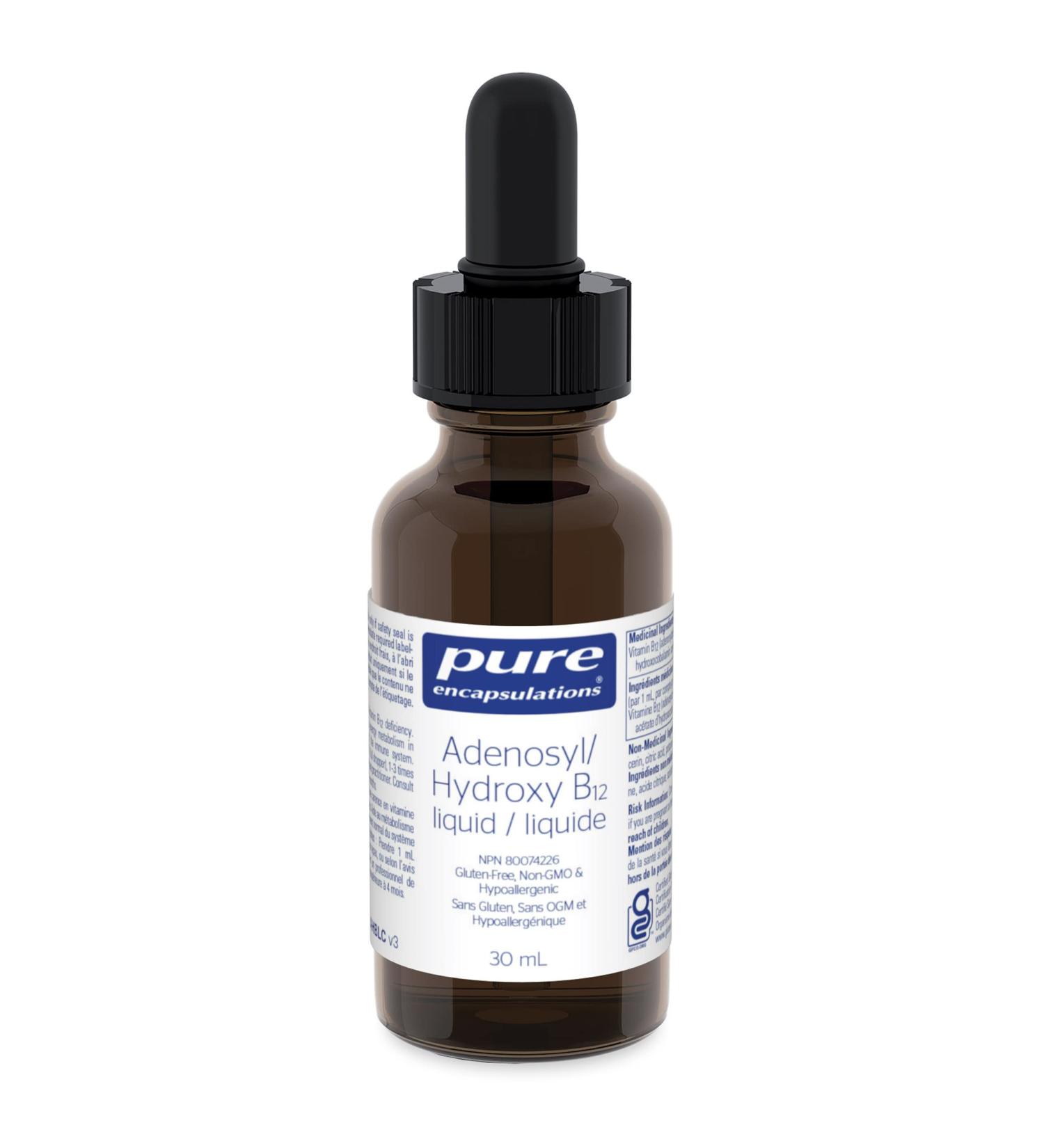 Pure Encapsulations - Adenosyl/Hydroxy B12 Liquid - Vitamin B12 for Energy and Immune Support - 30 ml Liquid - Buy Online on GoSupps.com