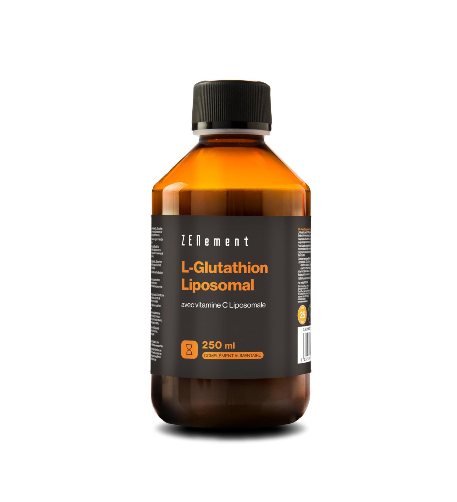 Glutathion Liposomal avec Vitamine C 250 ml | Biodisponibilit Maximale Puissant Antioxydant | Vegan Sans allerg ne Sans OGM | Zenement - Buy Online on GoSupps.com
