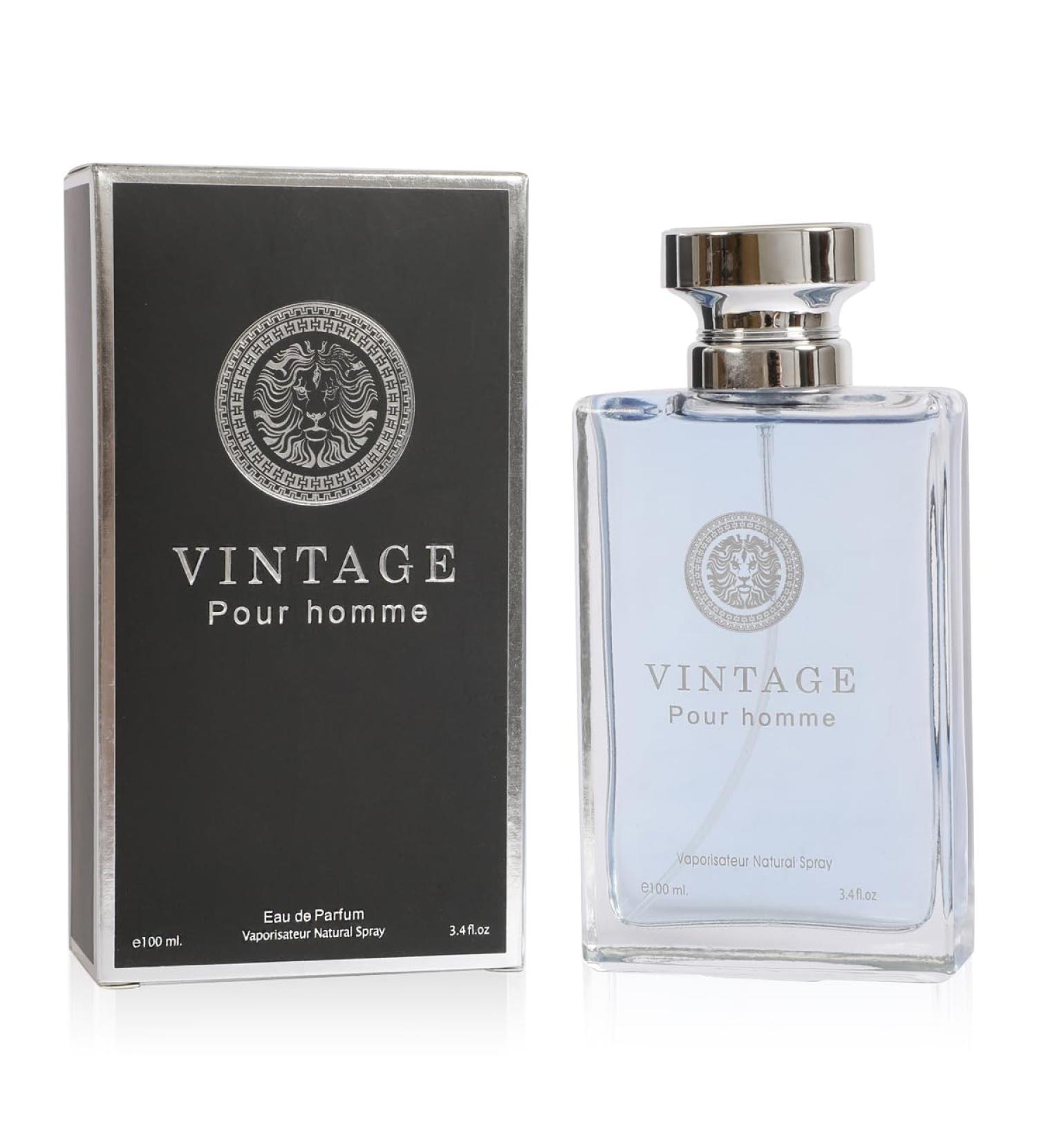 Vintage Pour Homme Spray Cologne - Eau De Parfum for Men - 3.4 fl.oz - Buy Online on GoSupps.com