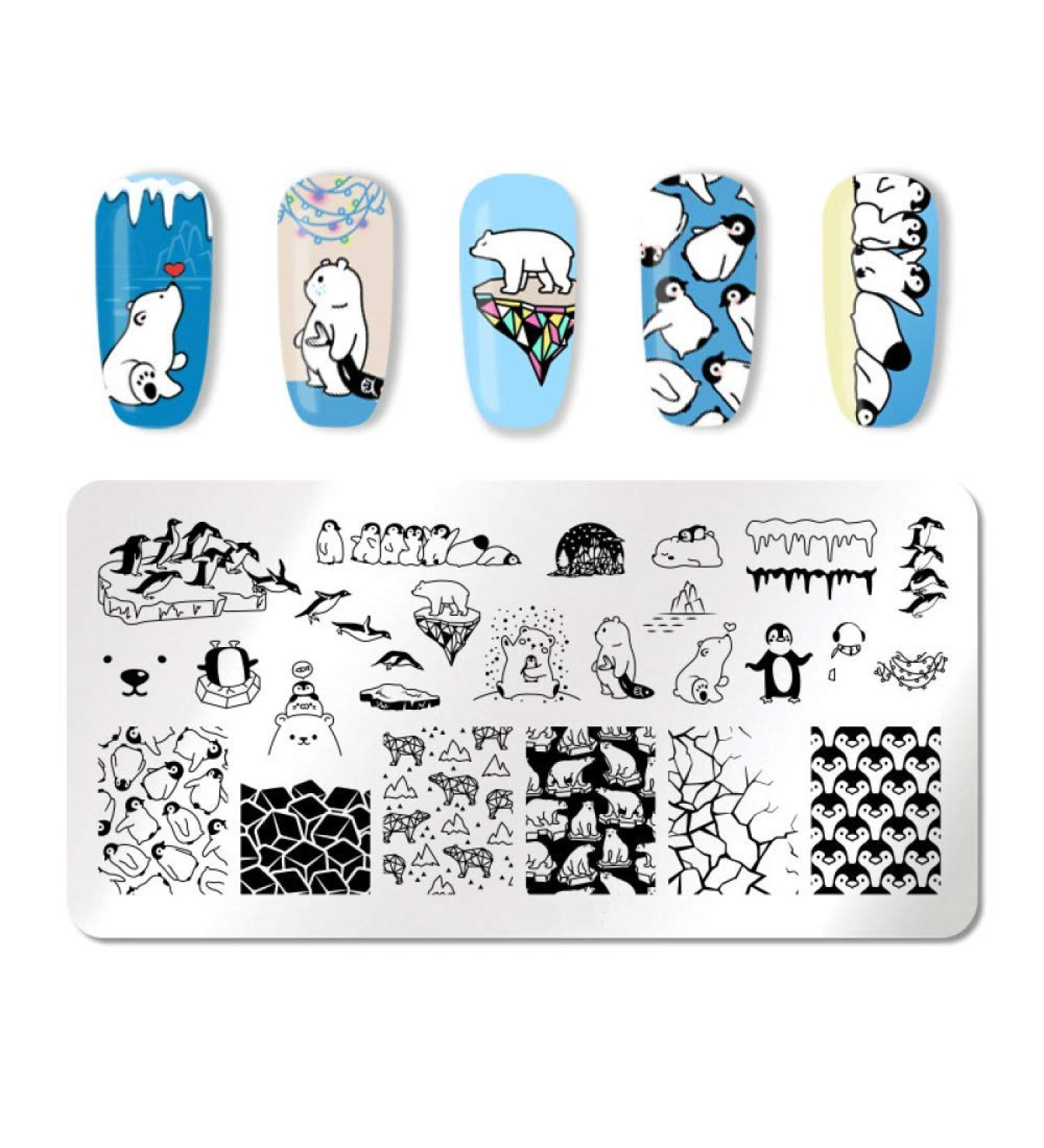 Nail Stamping Board Bildvorlage F r Nail Design Manik re Druck DIY Nail Design Nail Lacquer Transfer Tool