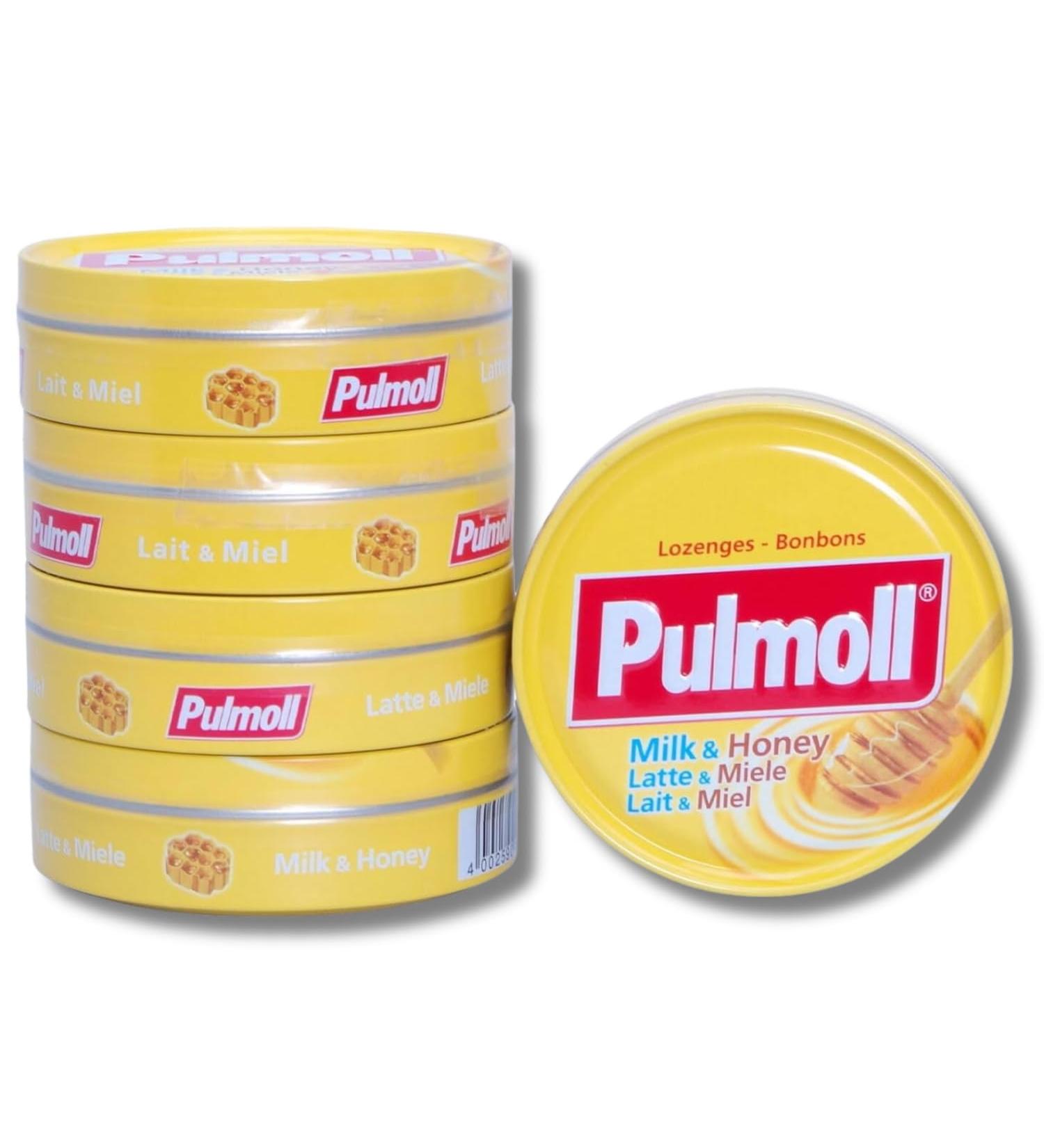 Set of 5 Pulmoll Milk Honey Boxes | Pulmoll Lozenges Since 1946 - Buy Online on GoSupps.com