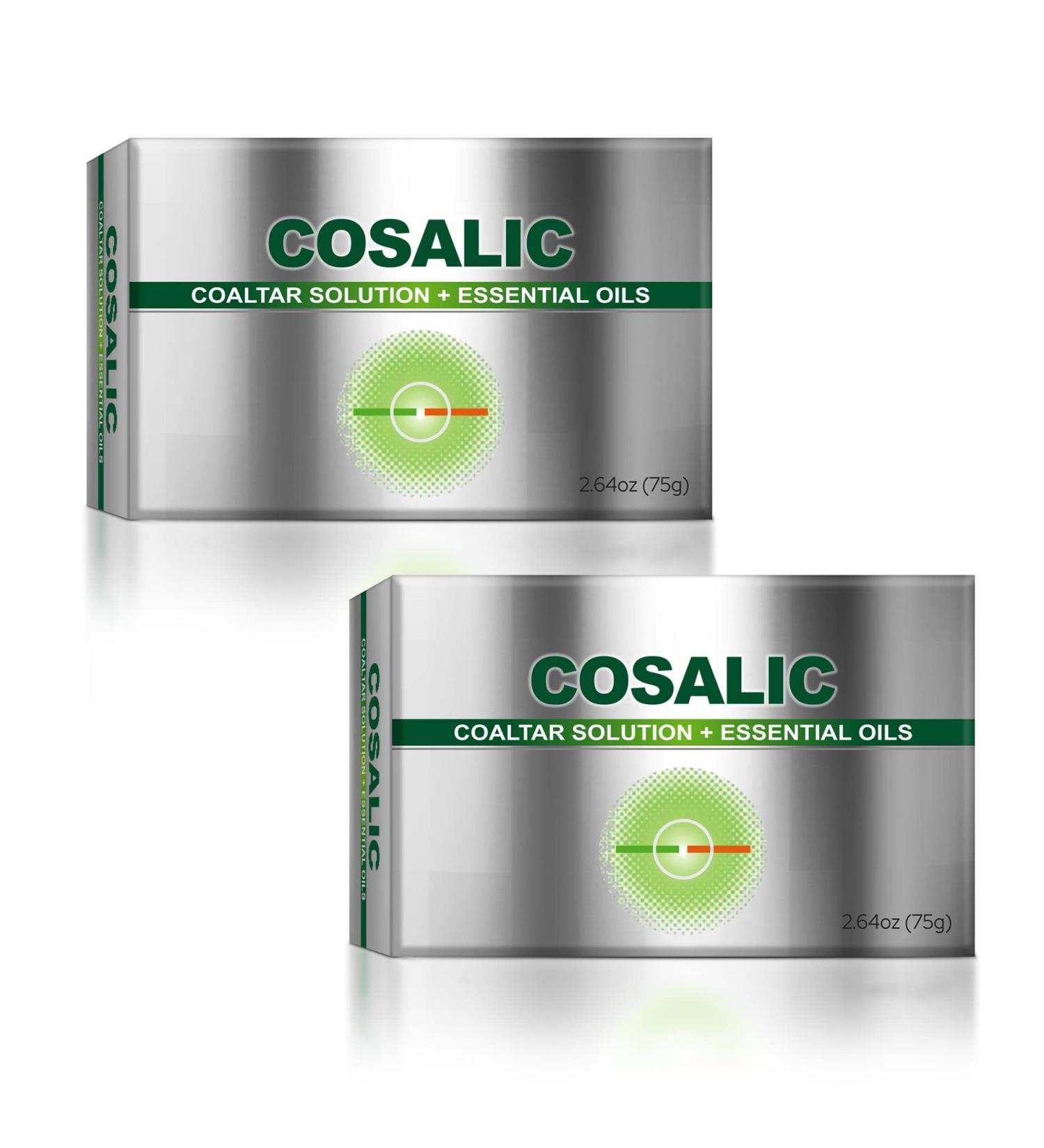 Salve Coal Tar Soap 75gm 2.64oz with Tea Tree & Aloe Vera | Relieves Dry Itchy Skin | Pack of 2 - Buy Online on GoSupps.com