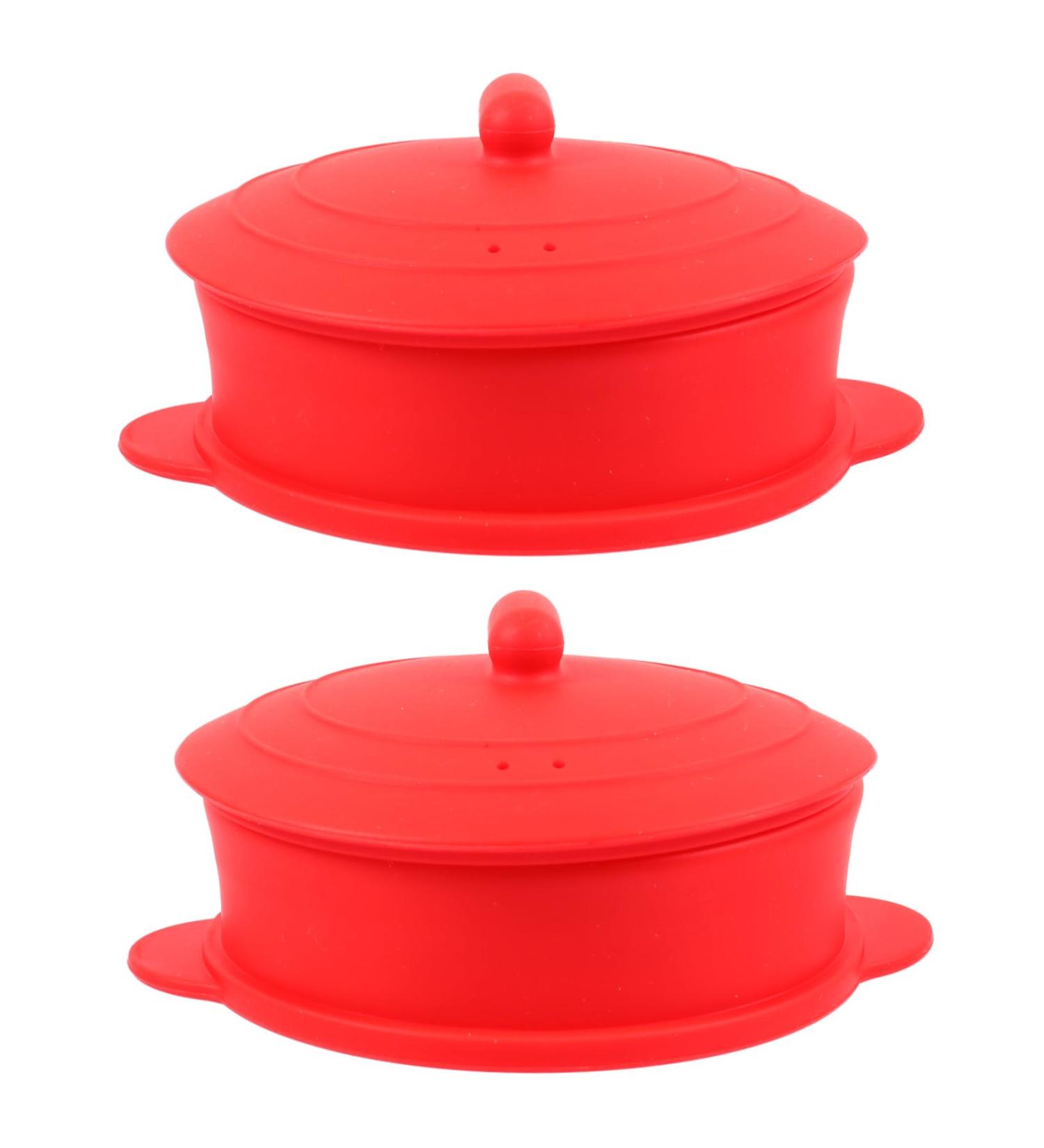 Fomiyes 2-St High-Temperature Silicone Pot Wax Warmer Accessories | Mini Heating Round Pot for Beauty Tools | Anti-Drop Household Wax Shell & Gel Pot - Buy Online on GoSupps.com