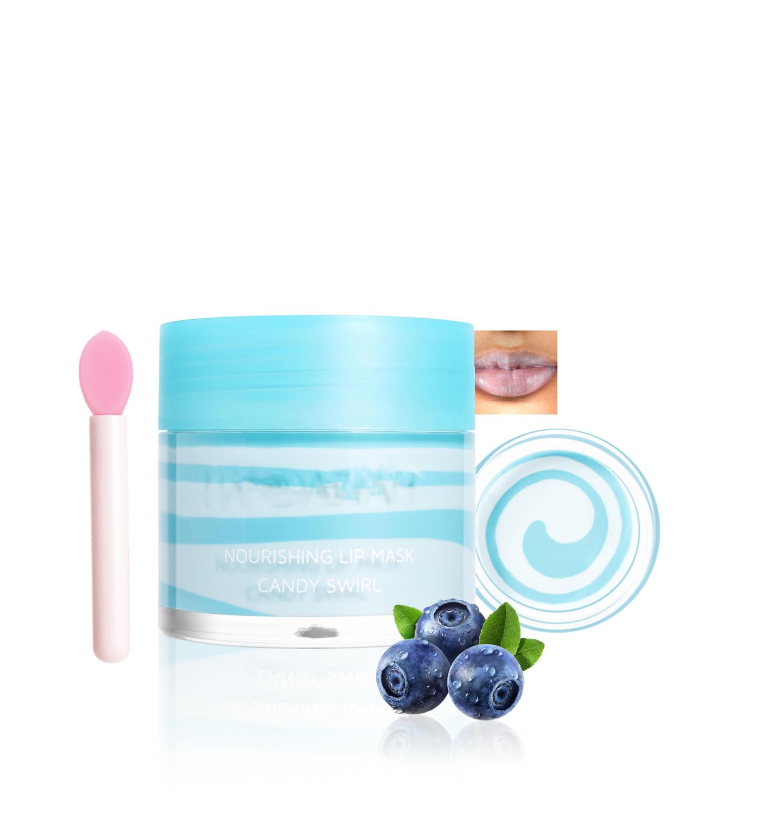 Lip Plumper Nourishing Flavor Lip Mask Intensive Volume Care for Plump Bouncy Lips Reparing Lip Lines Plumping 24hrs Long-Lasting Deeply Moisturing Gifts for Women 05#Blueberry #05 Blueberry - Buy Online on GoSupps.com