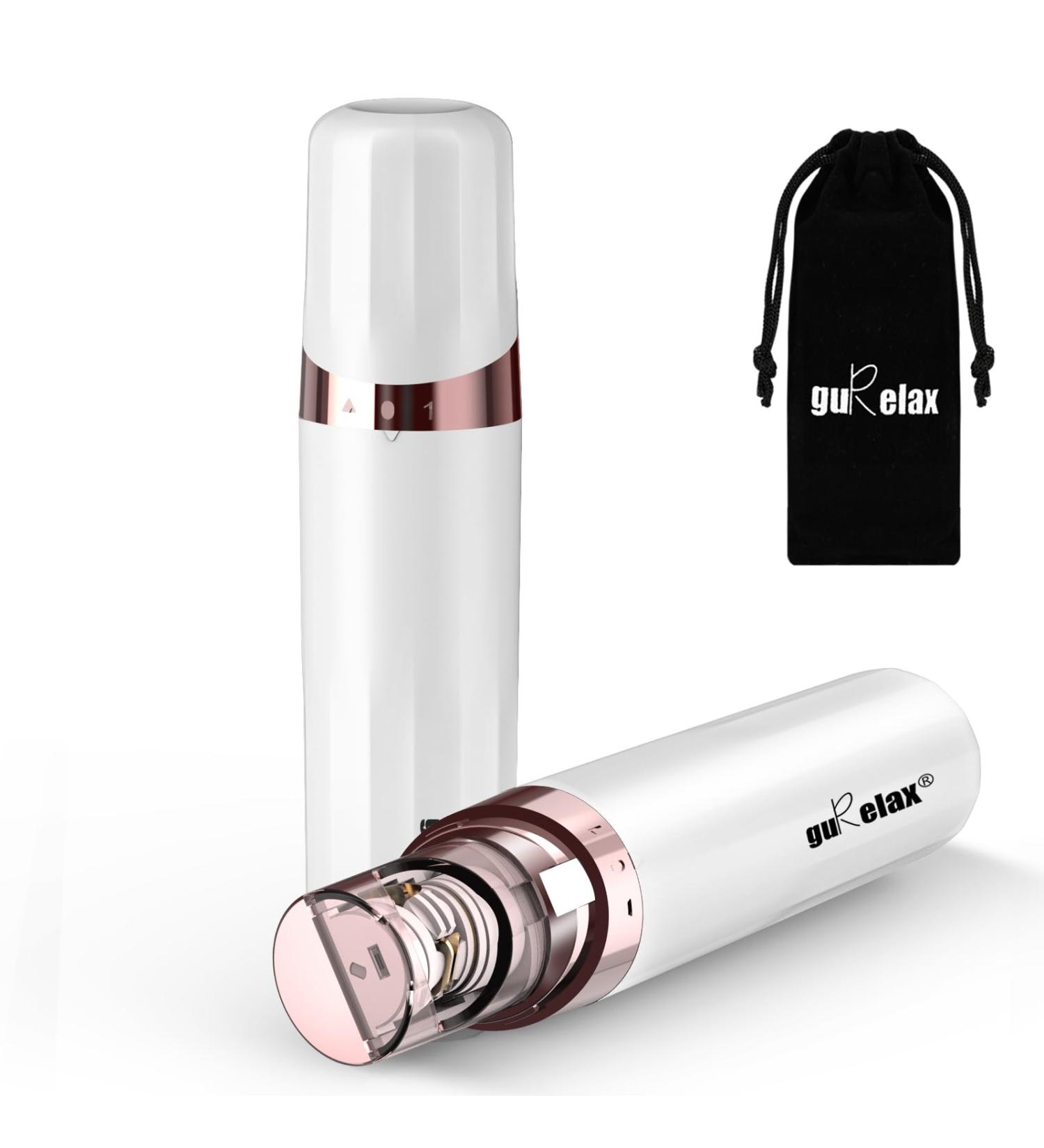 Buy Gurelax Women's Face Epilator - Battery-Operated Hair Remover with LED Light & 18 Carat Gilded Head for All Ages - Fast International Shipping - Buy Online on GoSupps.com