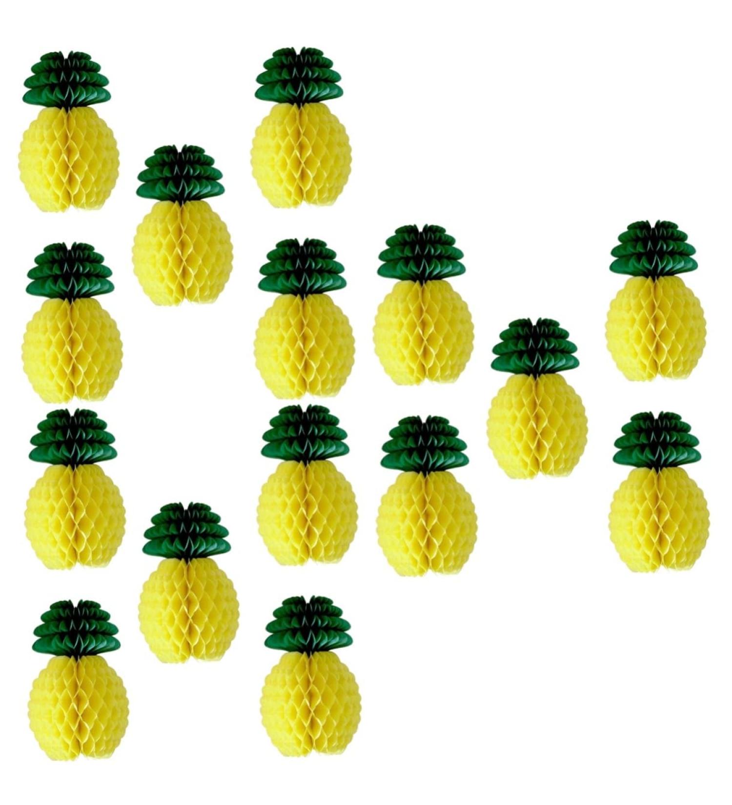 ABOOFAN Pineapple Decor 15 Pcs Plant Decor Honeycomb Party Favors Party Decor Honeycomb Pineapple Party Supplies Paper Pineapple Party Supplies - Buy Online on GoSupps.com