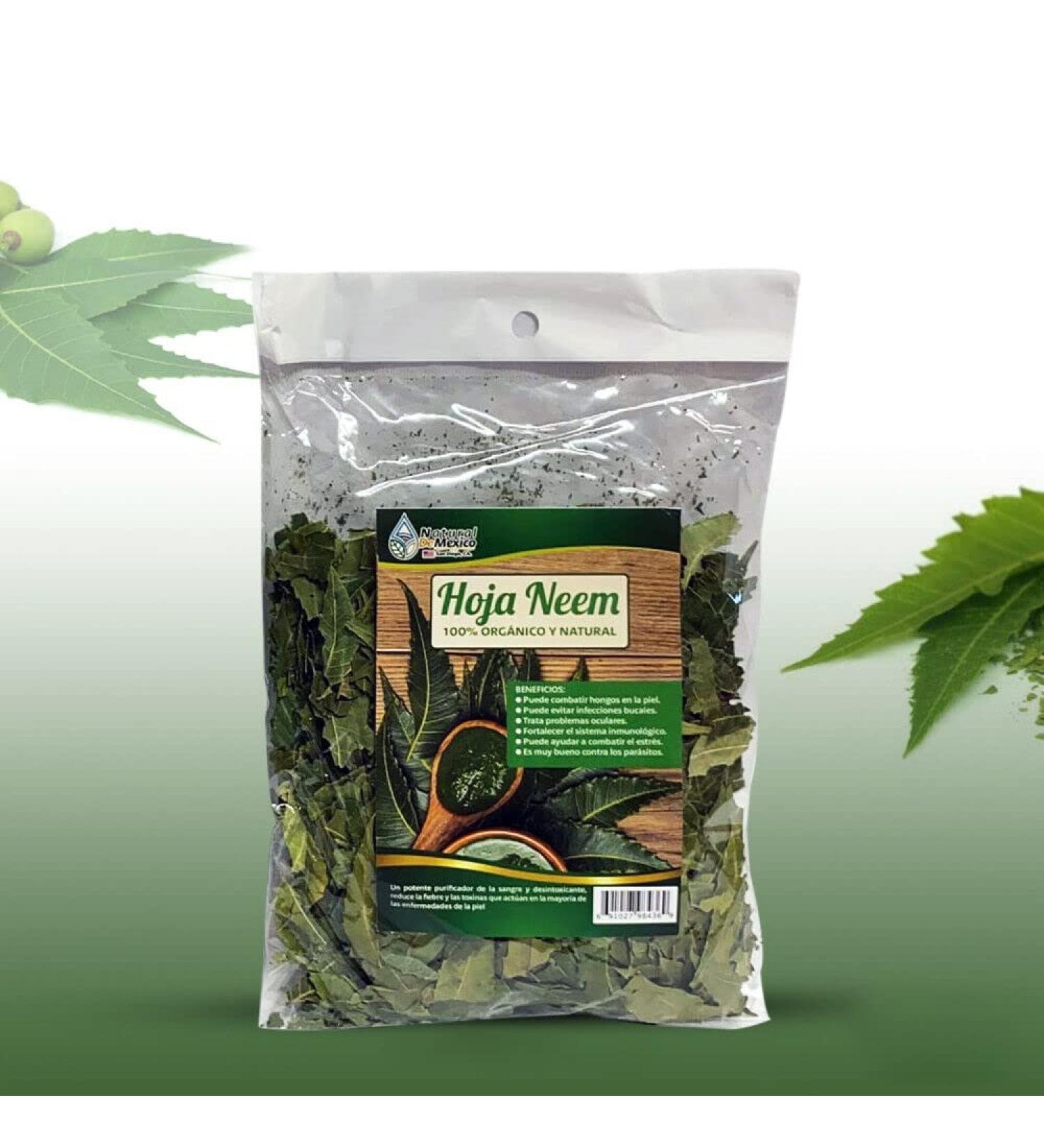 Hoja Neem Herbal/Tea 4 oz-113g Mexican Neem Leaves Supports Skin Immune & Liver