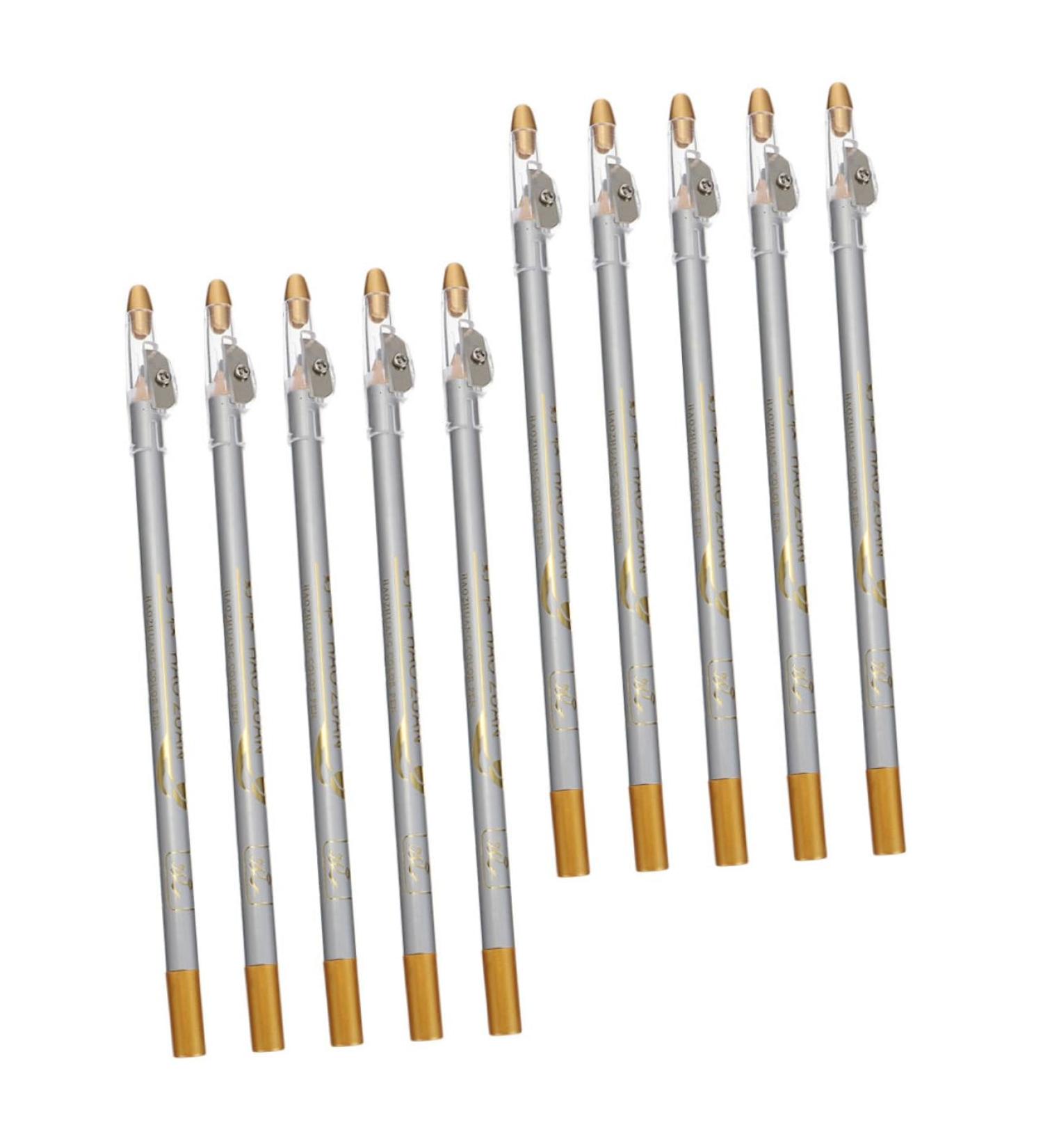 PAMINGONO 10pcs Pencil Sharpener Eyebrow Pencil Eyeliner Pen Makeup Pencils Eyebrow Tool Eyebrow Pencils Eyeliner with Sharpener Eye Liner Sharpener Eyeliner Cosmetic Tool Makeup Tool - Buy Online on GoSupps.com