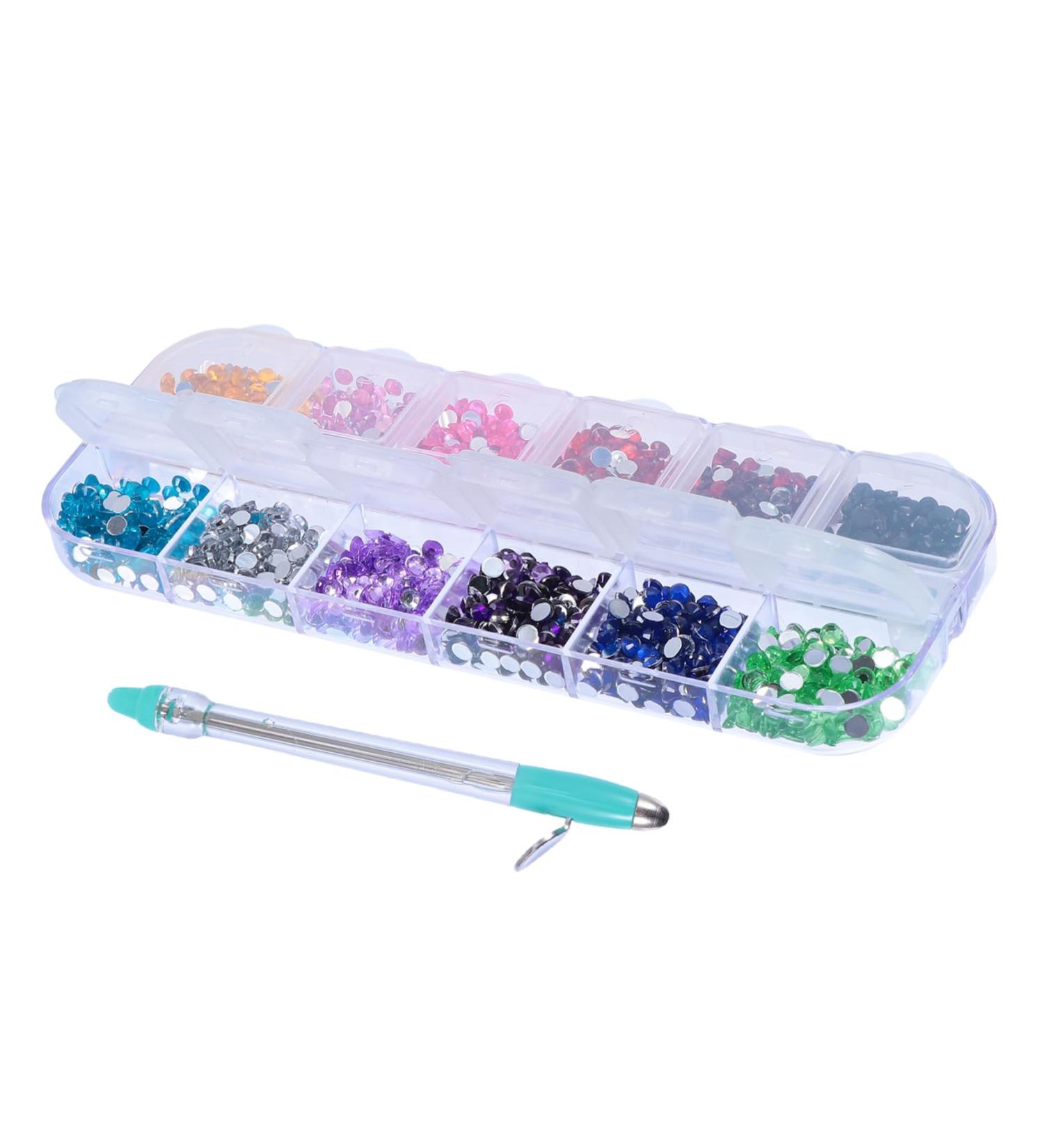 Healeved 1 Set Manual Drilling Pen Nail Diamonds Rhinestones Nail Dotting Pen Nail Rhinestone Diy Rhinestone Painting Pen Nail Art Pen Diy Handicraft Pens Kit Stylus Drill Pc Manicure Tools - Buy Online on GoSupps.com