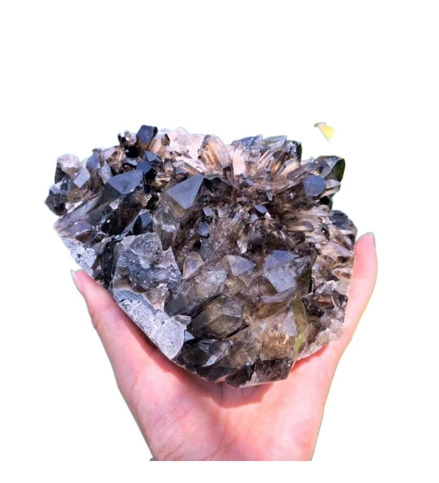 Gift Natural Crystal Aura Smoked Quartz Cluster Folk Rough Natural Crystal Stone ZJGIDTEM (Size : 300-350g) - Buy Online on GoSupps.com