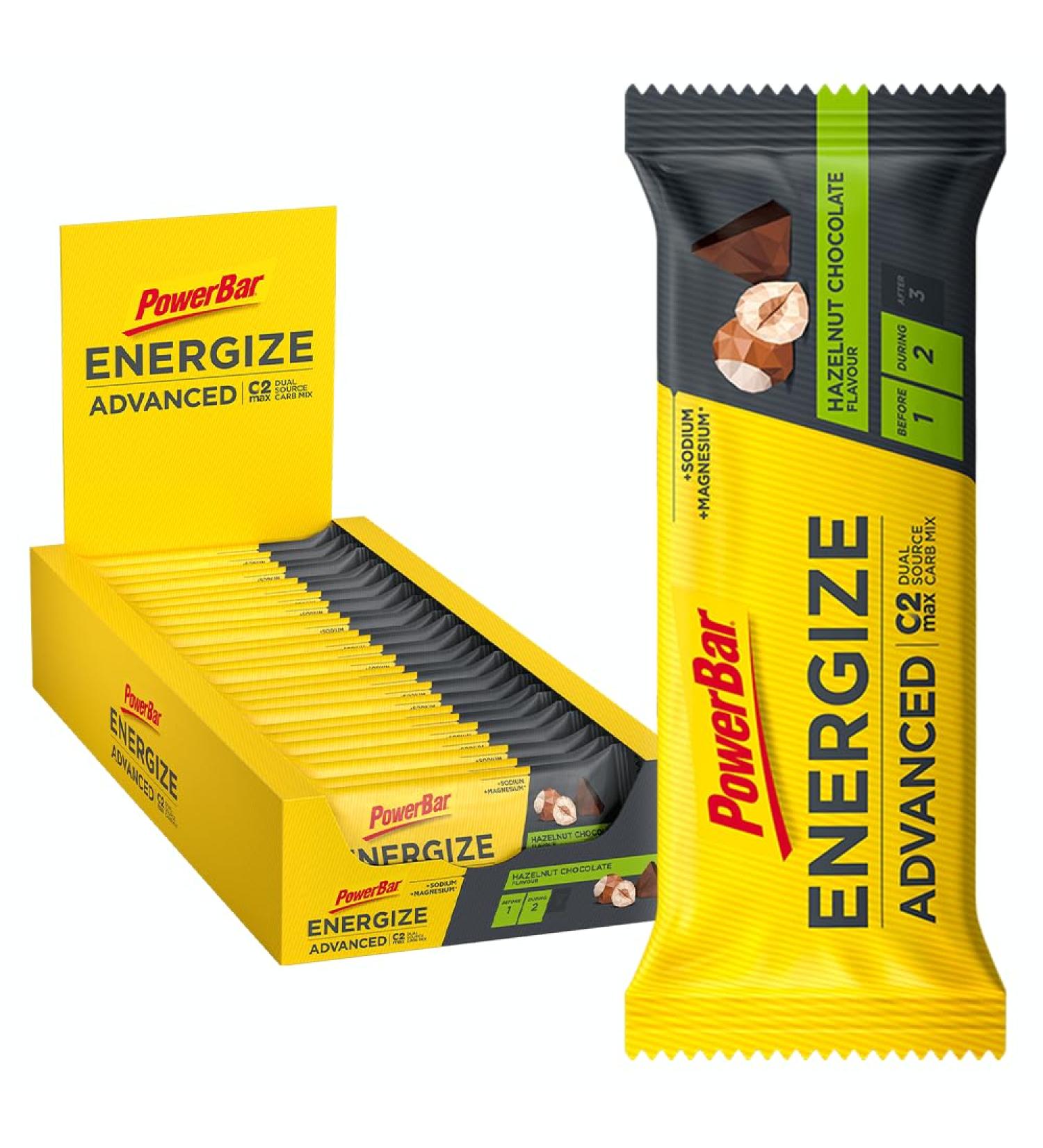 PowerBar Europe Powerbar Energize Advanced Bar 15x55g Choco Hazelnut - Buy Online on GoSupps.com