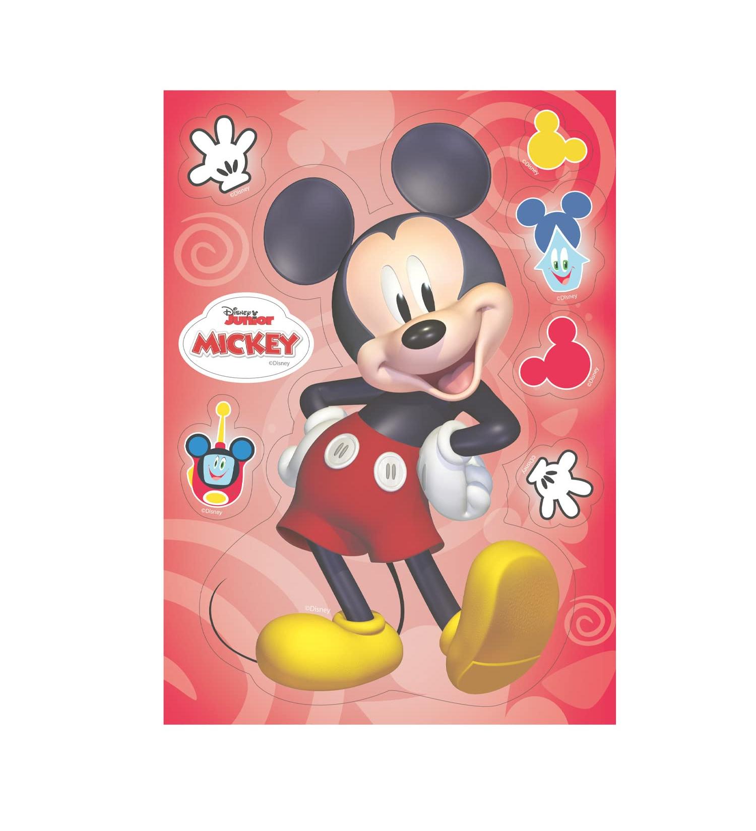 Dekora - Edible cake decoration for cutting out | Mickey Mouse sugar free edible paper cake topper - Buy Online on GoSupps.com