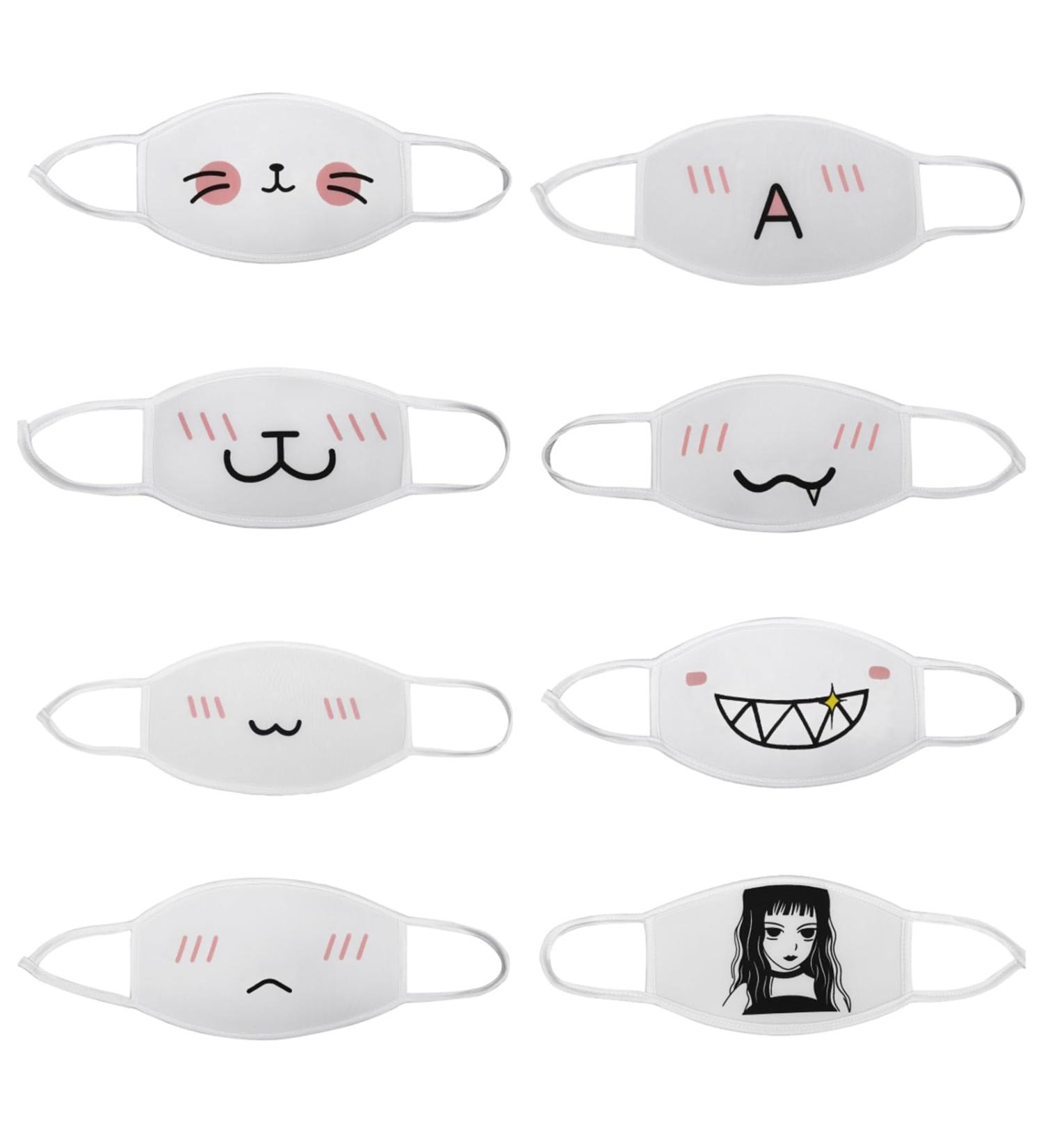 HIMI HIMIFASHION Fashion Dust Mask Unisex Funny Cloth Face Mask Reusable Washable Cute Cotton Mouth Mask for Women and Men 1 count (Pack of 1) C - Buy Online on GoSupps.com