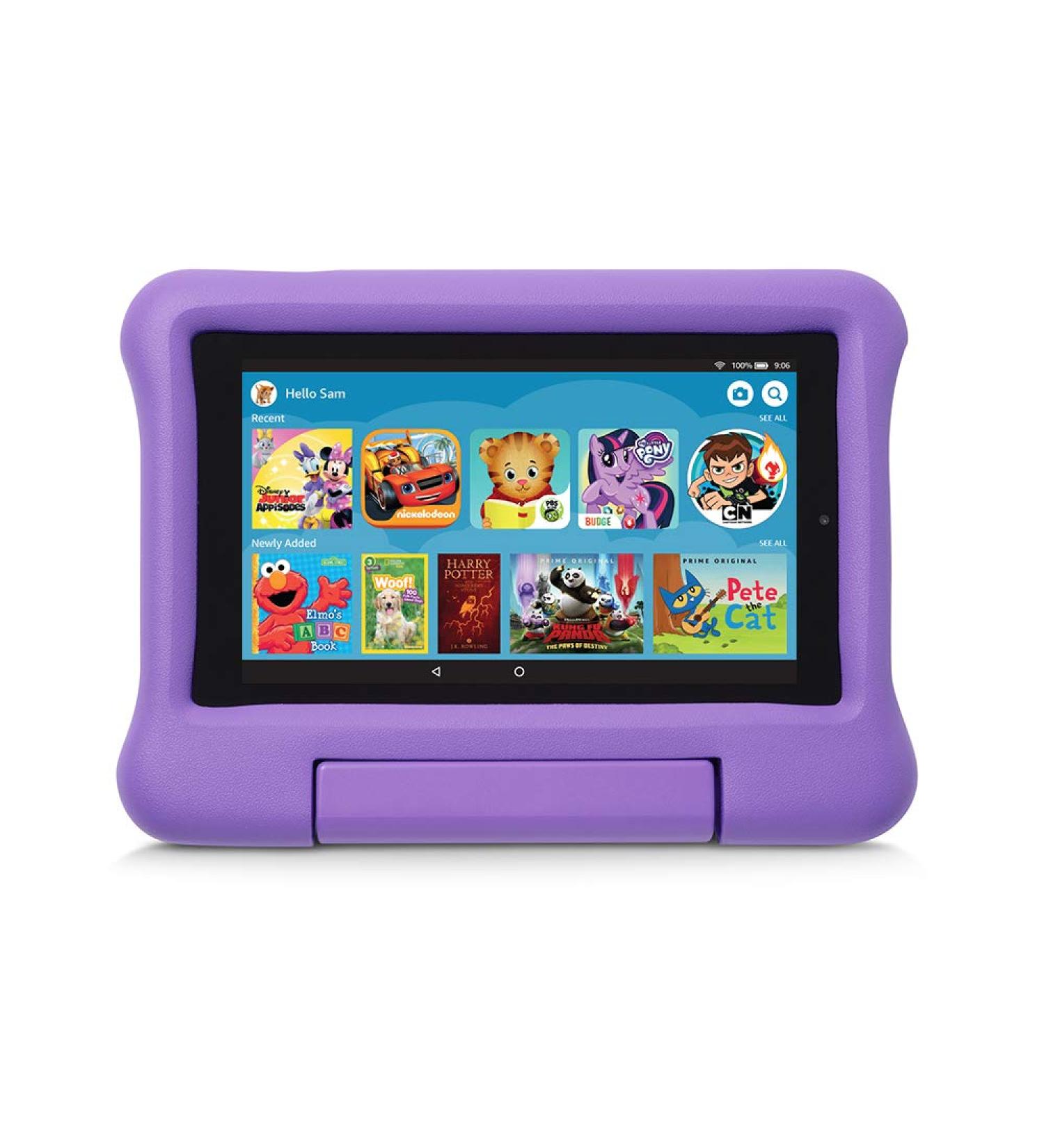 Kid-Proof Fire 7 Tablet Case - 9th Gen 2019 Release (Purple) - Buy Online on GoSupps.com