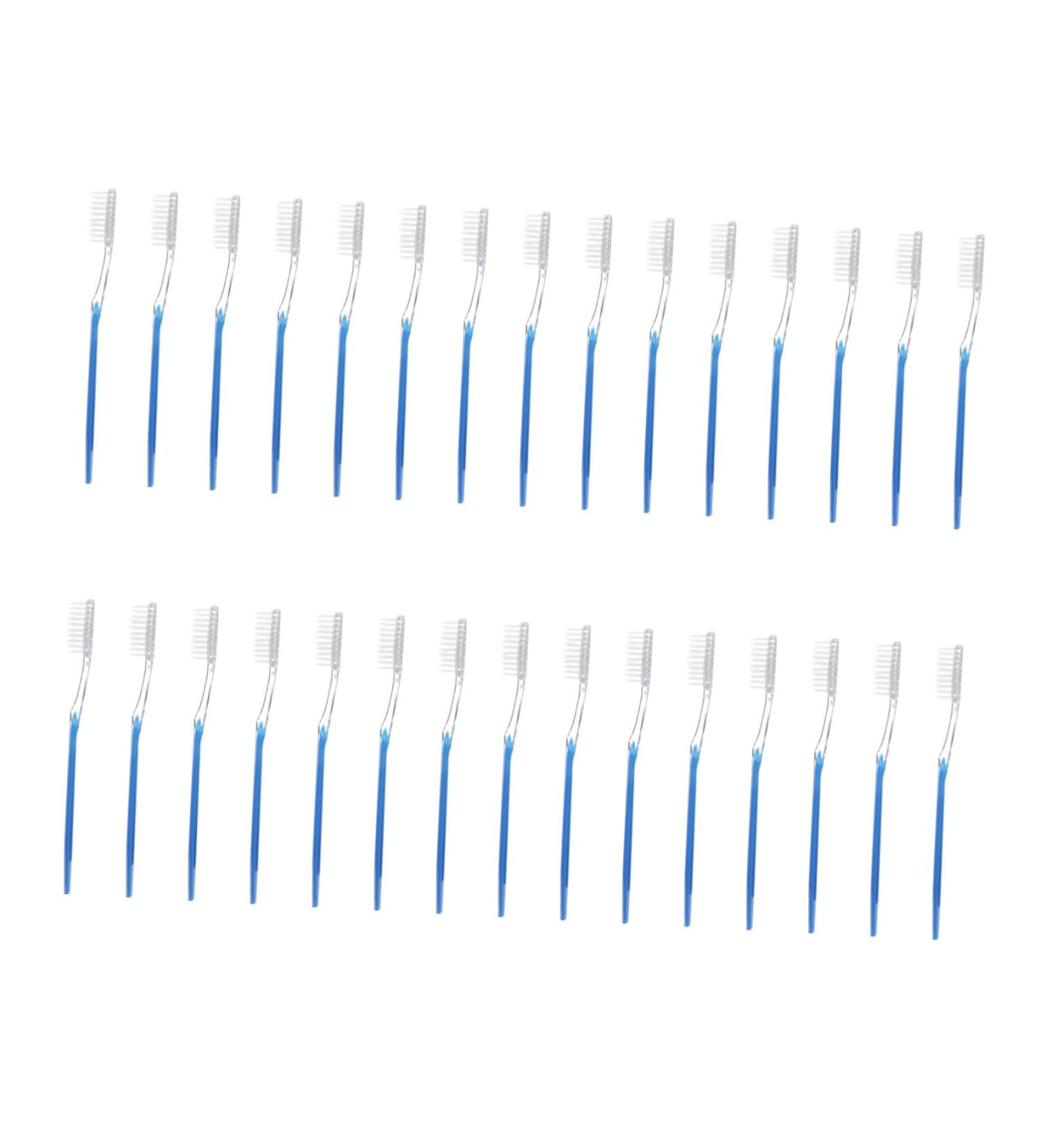 Gatuida 150 Pcs Disposable Toothbrush - 2 in 1 Handle Travel Plastic | Eco-Friendly & Convenient - Buy Online on GoSupps.com