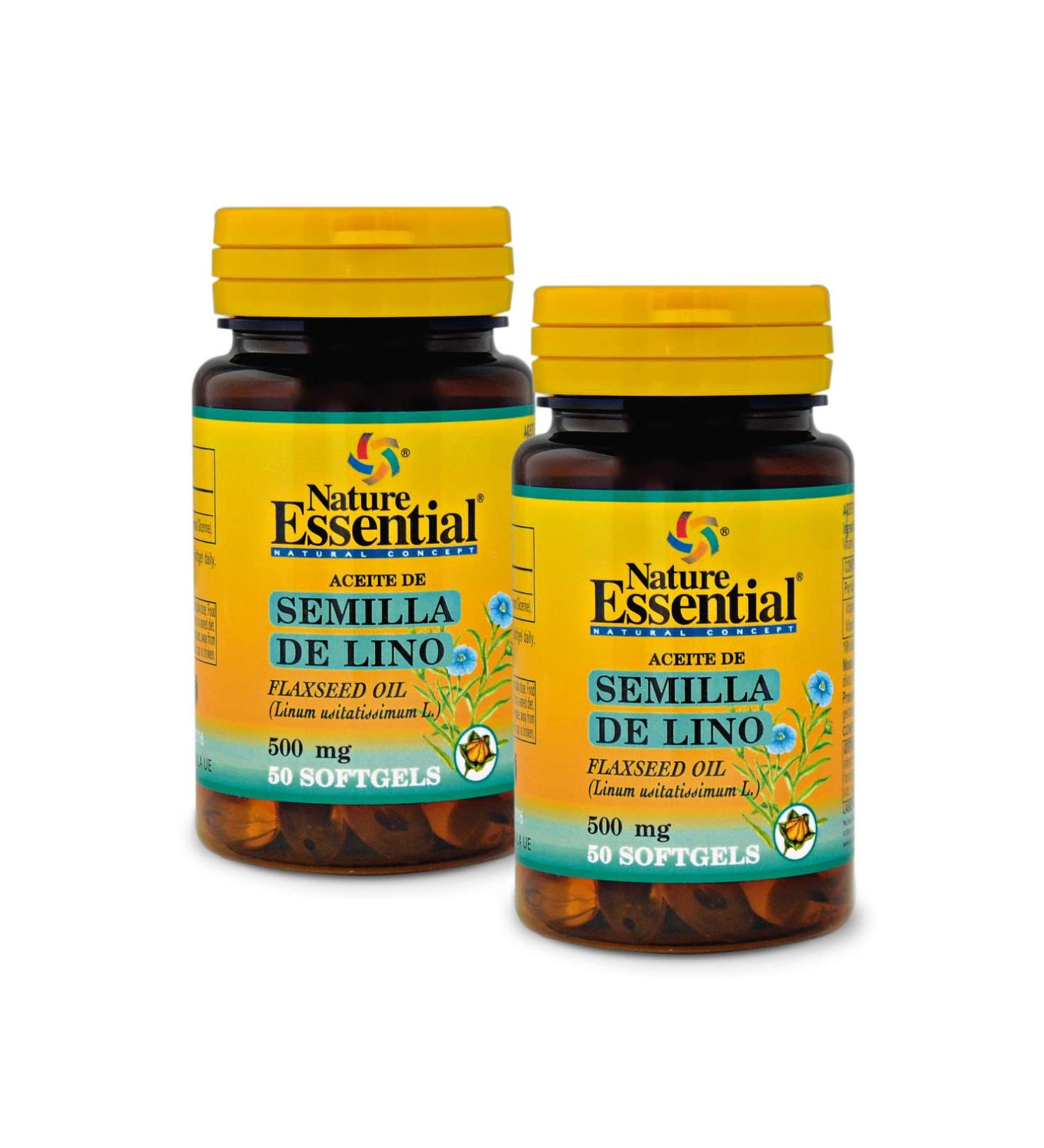 Nature Essential Nature Essential Flaxseed Oil 500mg 50 Pearls (Pack of 2)