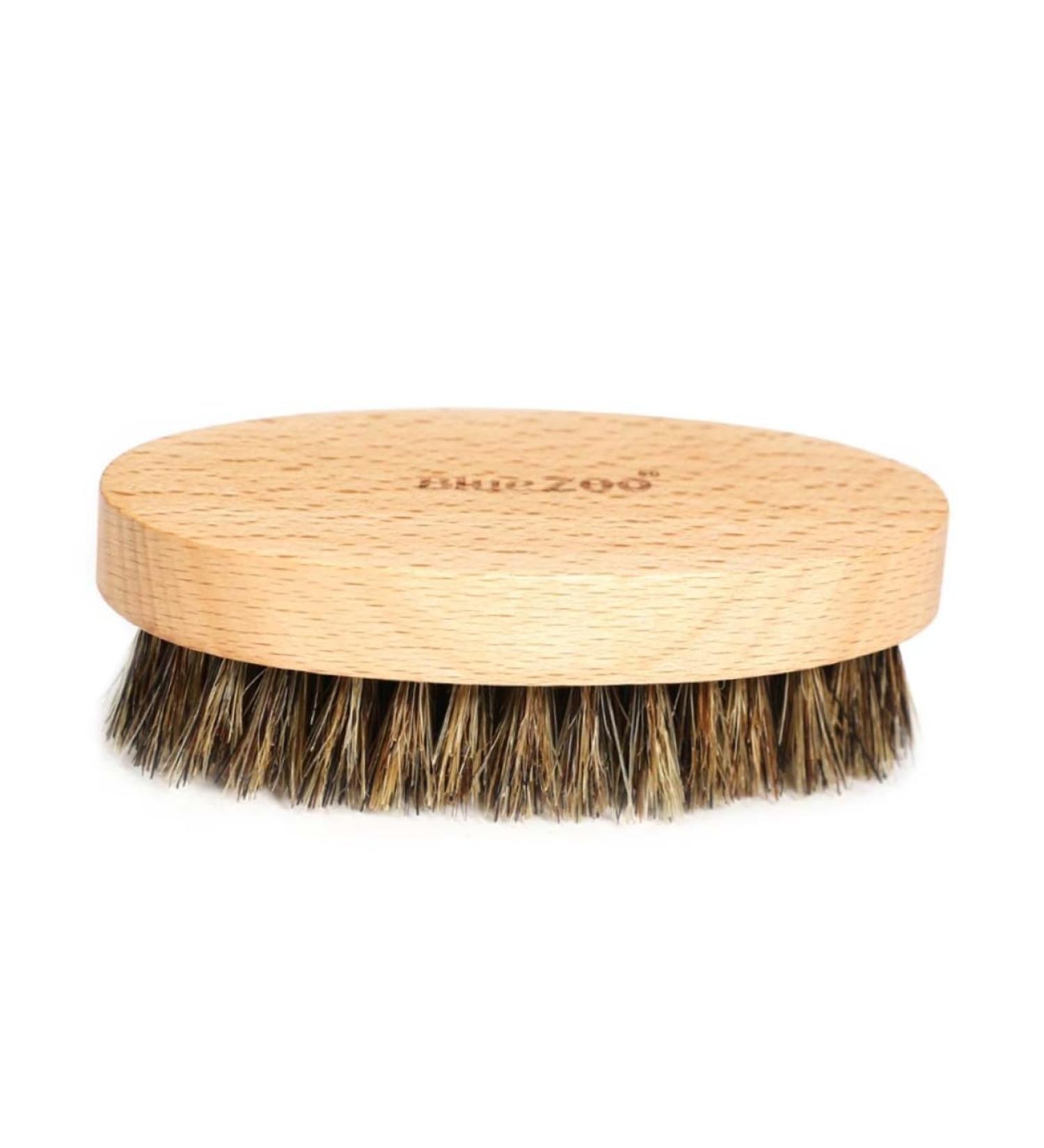 Minkissy Bartbrush Mustache & Beard Brush - Bristle Cleaning Tool for Men | Premium Wooden Face Razor Brush - Buy Online on GoSupps.com