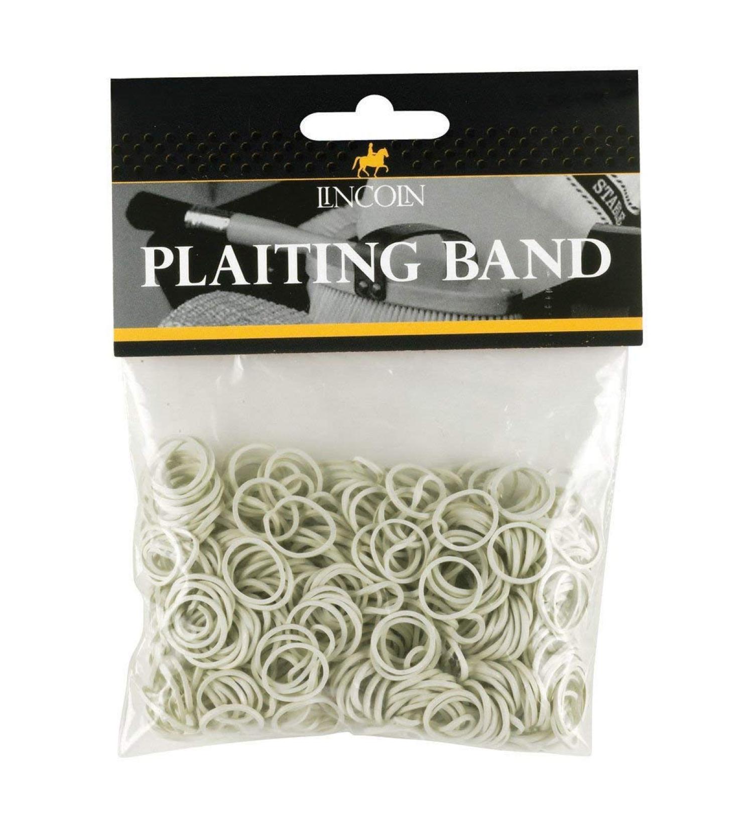 Battles Equine 425-0219 Lincoln Plaiting Bands (White) 1 Pack
