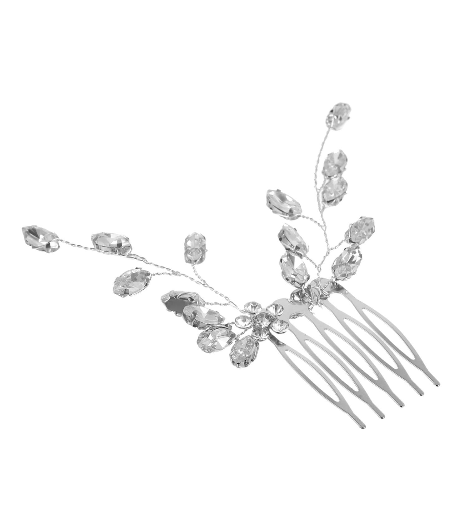 Mikinona Small Side Comb Bride Hair Side Comb Wedding Hair Side Comb Wedding Bride Hair Comb Bridal Hair Comb Bridal Rhinestone Hair Comb Rhinestones Zinc Alloy Grab The Drill - Buy Online on GoSupps.com