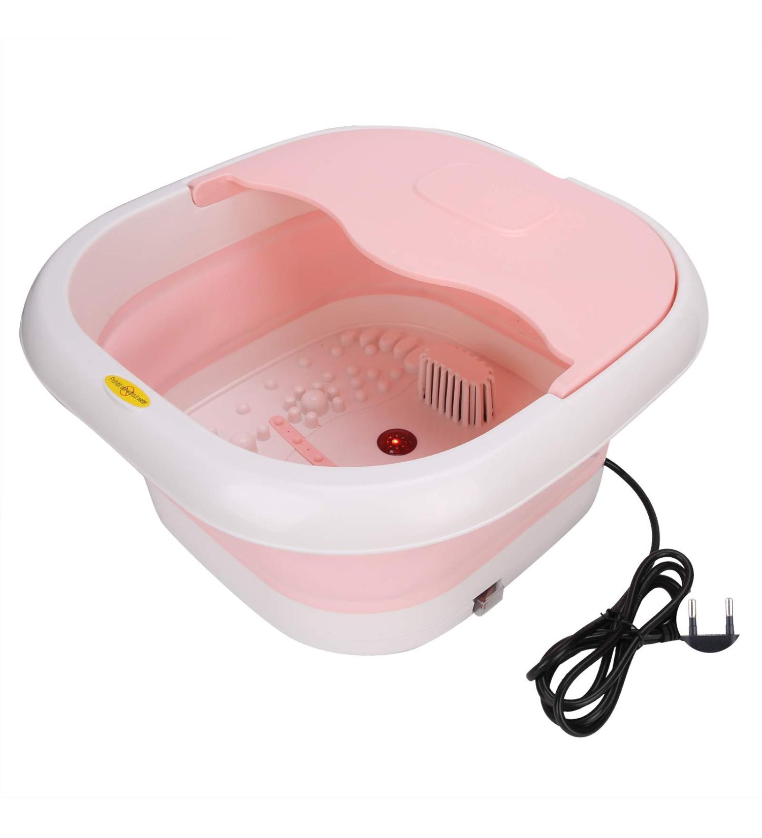 Masseur De Pieds Seau De Bain De Pieds Pliable Temp rature Constante Seau De Trempage De Pieds Portable Pour la Maison(EU-rose) EU rose - Buy Online on GoSupps.com