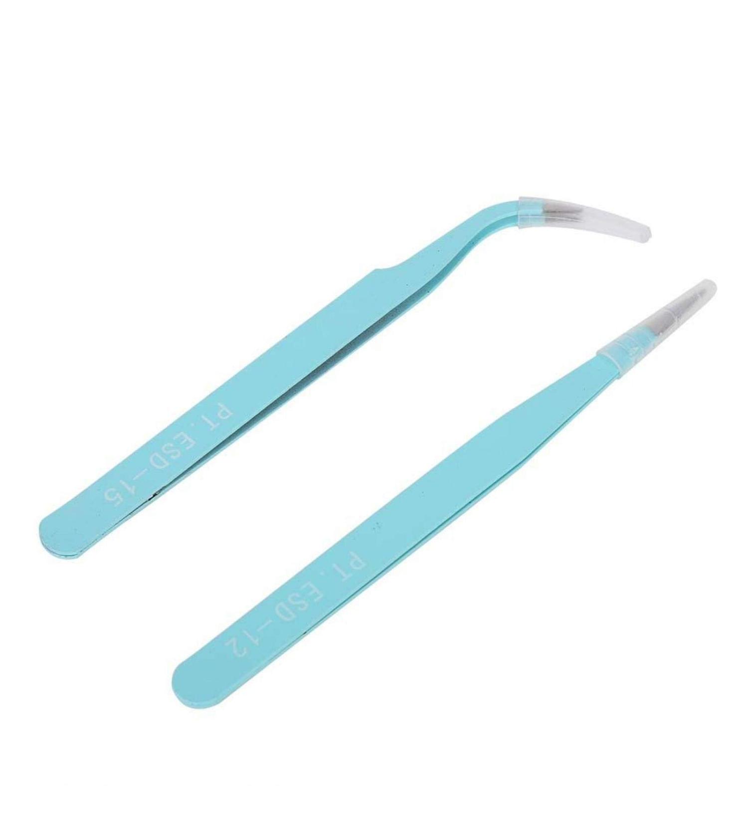 Wear-Resistant Stainless Steel Tweezers Kit for Nail Art | Professional Manicure & Decorative Cutting (Blue) - Buy Online on GoSupps.com