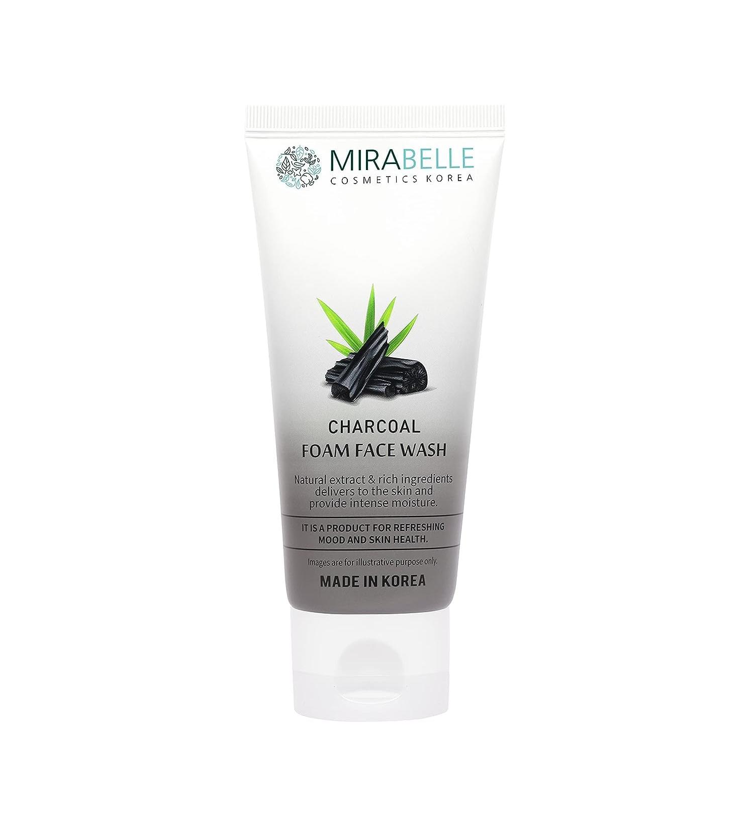 Activated Charcoal Foam Face Wash - Deep Cleansing Exfoliating & Brightening | SLS & Paraben Free | For All Skin Types | Made in Korea - 80ml - Buy Online on GoSupps.com