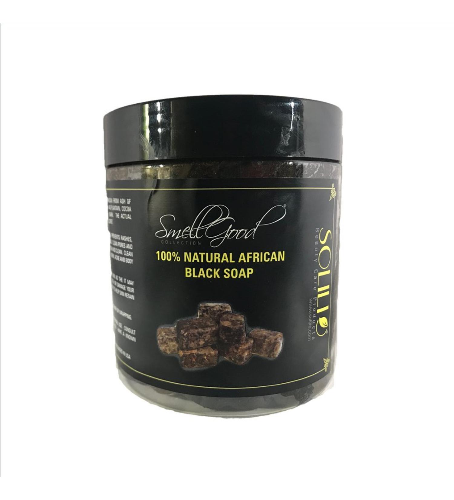 Buy African Soft Black Soap Tub (1lb 0.4 Fl Oz) - Pack of 40 for Glowing Skin | Authentic Natural Ingredients | International Shipping Available - Buy Online on GoSupps.com