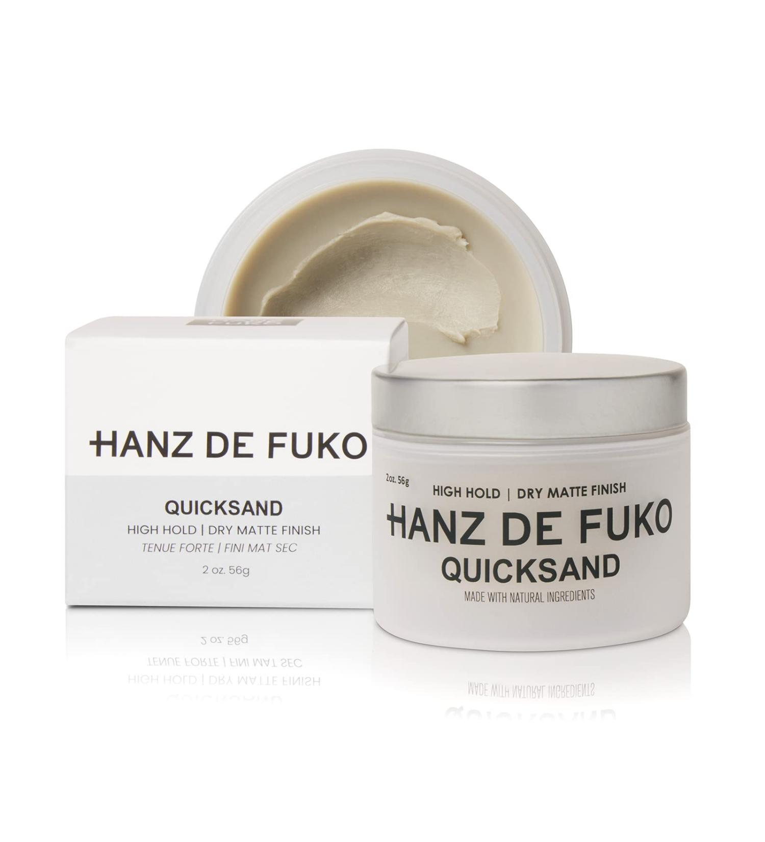 Hanz de Fuko Quicksand Mens Hair Styling Wax - High Hold, Ultra Matte Finish, 2 oz - Buy Online on GoSupps.com