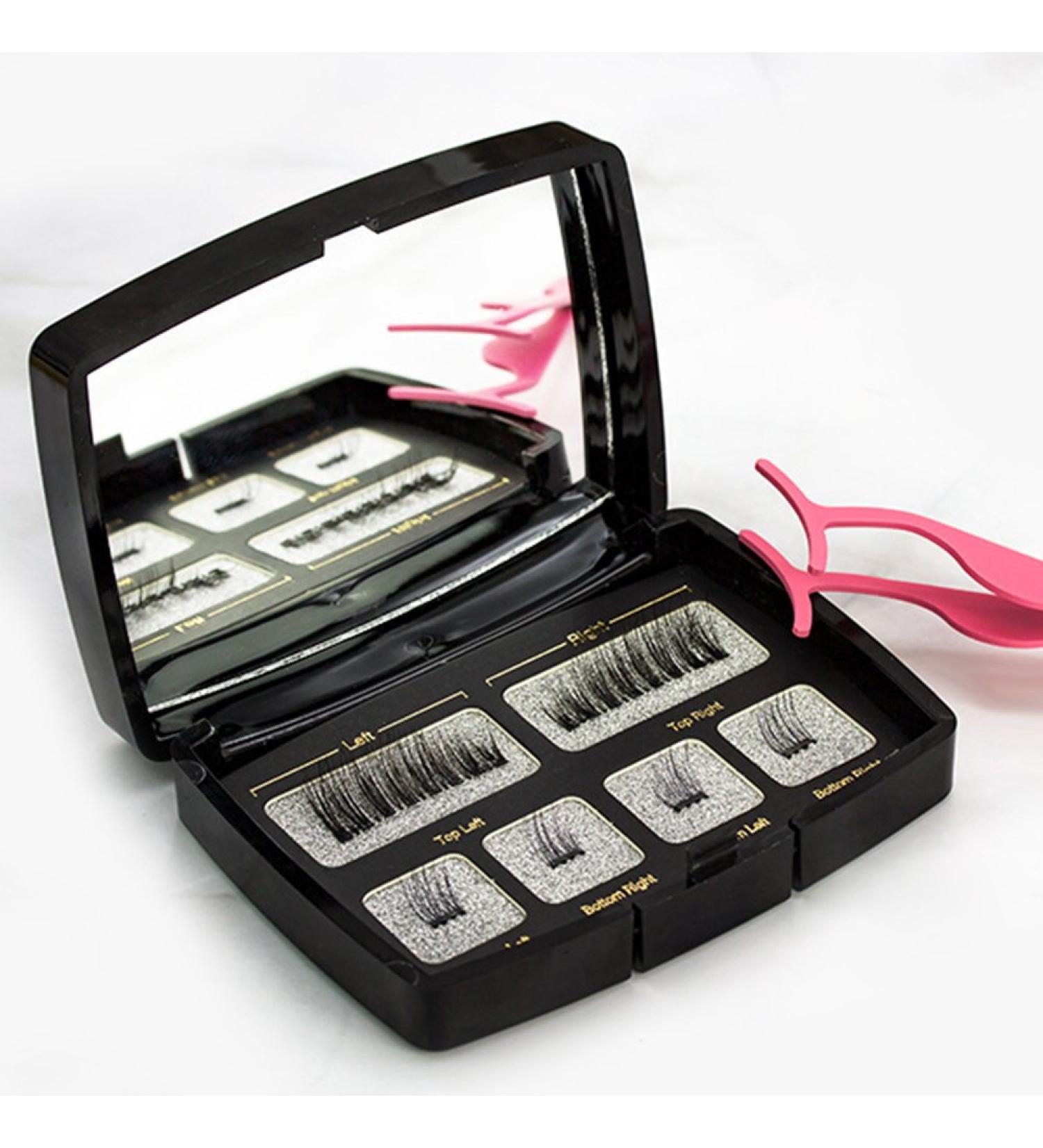 6 Pack Magnetic Eyelashes - 3D Natural Handmade False Lashes with Applicator Tweezers | International Shipping - Buy Online on GoSupps.com