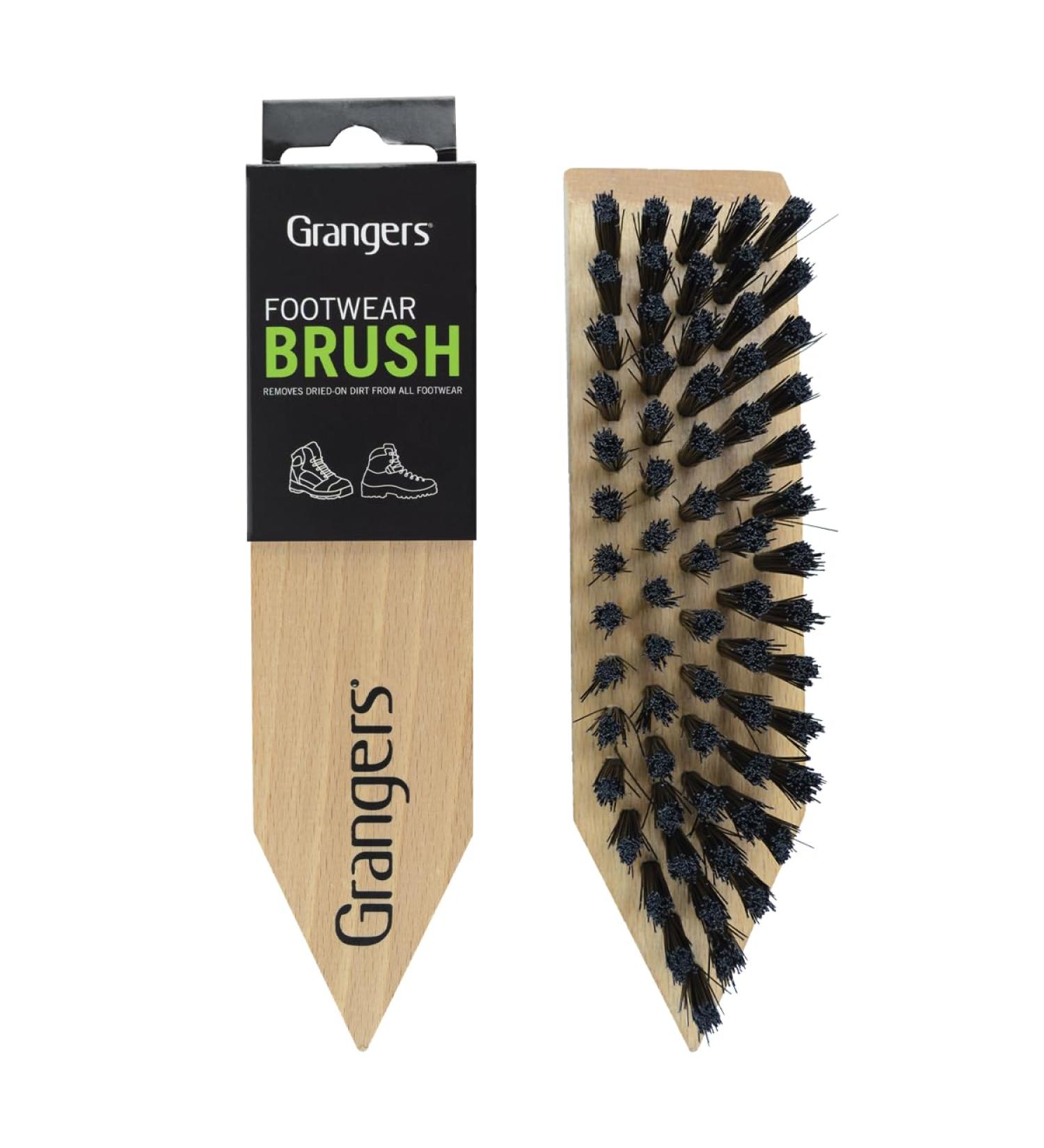 Grangers Footwear Brush | Wooden Stiff Bristle Brush for Cleaning Walking Boots Wood Single - Buy Online on GoSupps.com