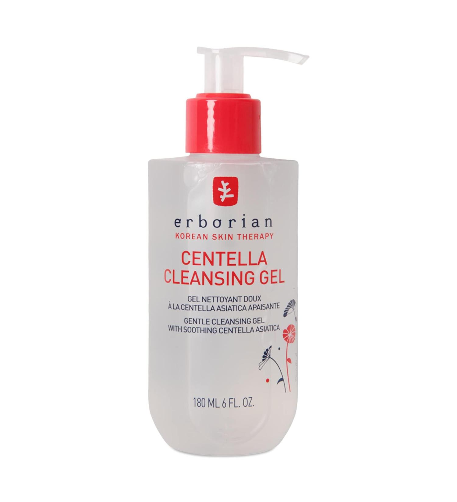 Erborian Centella Cleansing Gel & Oil - 180ml | Korean Face Cleanser for All Skin Types with Centella Asiatica - Buy Online on GoSupps.com