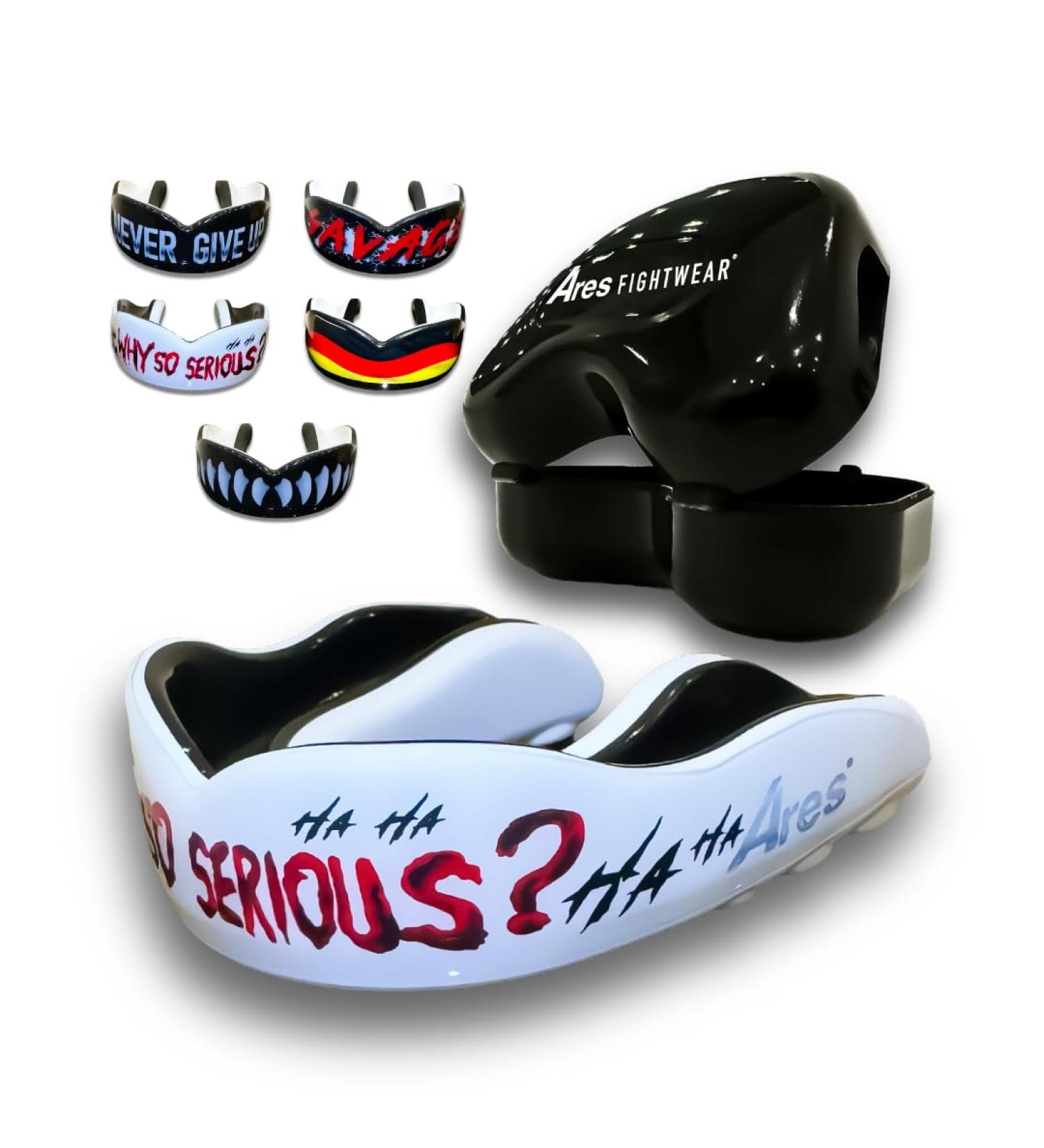 Ares Fightwear Premium Mouthguard - Top Quality Boxing & MMA Protection for Athletes | Ideal Fit with Storage Box - Buy Online on GoSupps.com