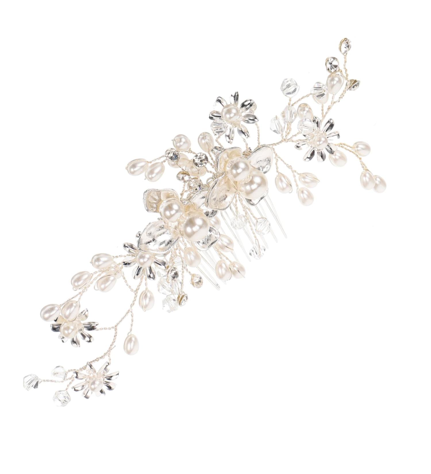 FRCOLOR Bridal Comb Bridal Accessories Wedding Headpiece for Bride Accessories Prom Hair Accessories Hair Combs for Wedding Hair Accessories for Prom Tiara Bride Hair Comb Alloy - Buy Online on GoSupps.com