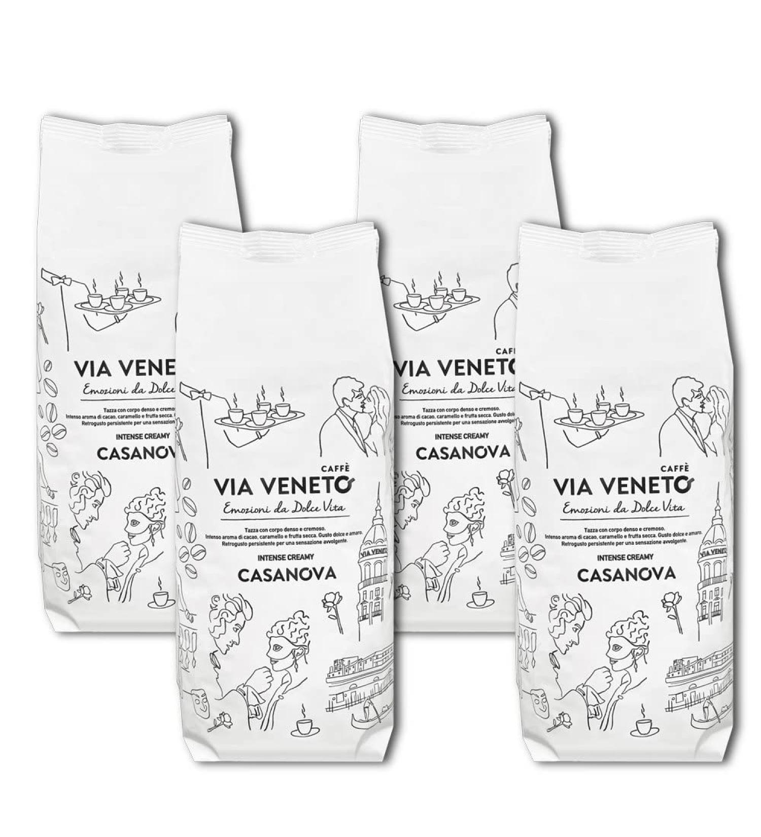 Coffee beans Via Veneto Casanova blend 500 gr 4 pieces