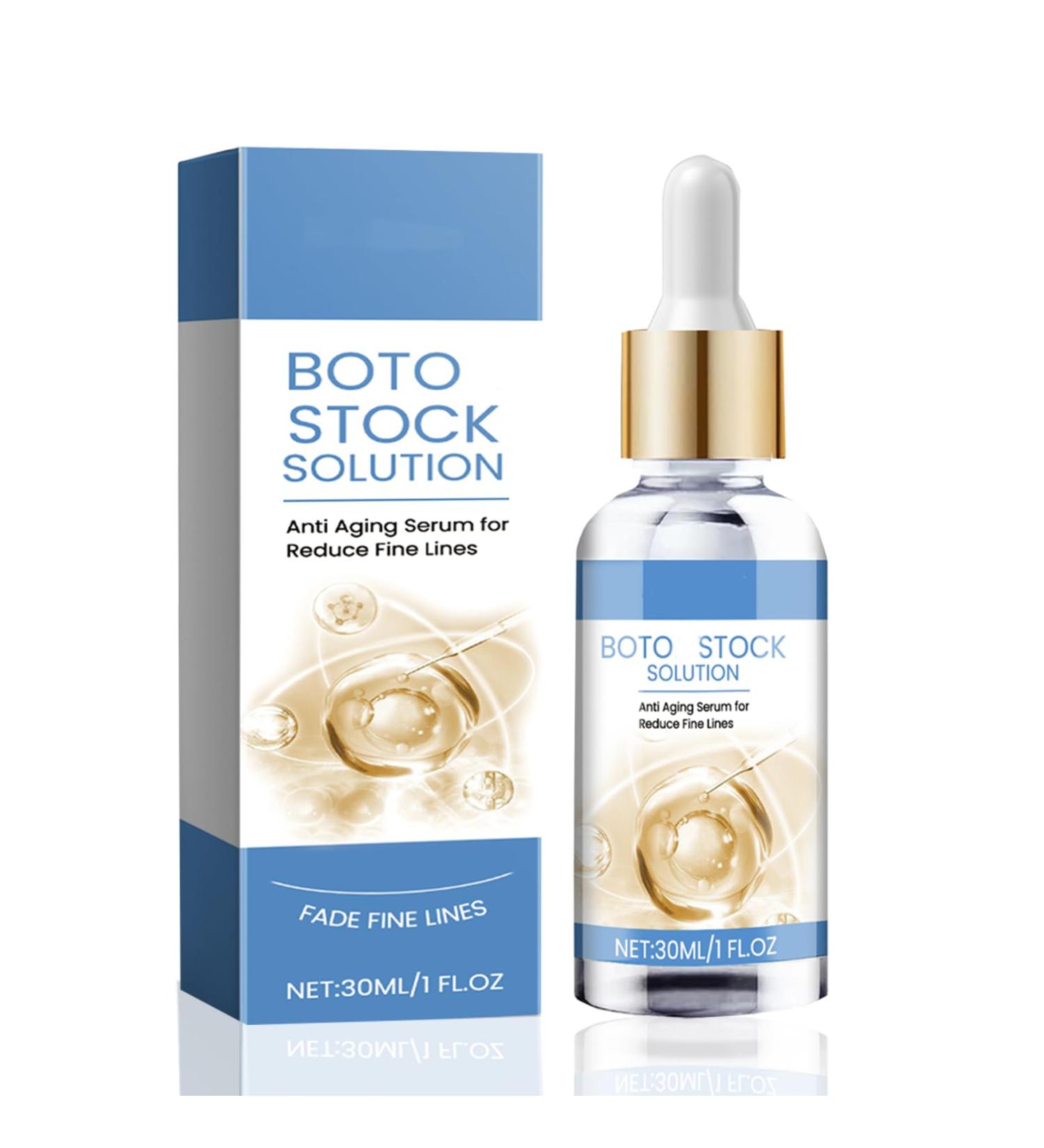 BotoxFace Serum Uk - Face Serum for Women - Boto Stock Solution Anti Aging Anti Wrinkle Face Serum - Botoserum in a Bottle Hydrating Serum - Hydrate & Smooth Skin Safe Effective 30ml - Buy Online on GoSupps.com