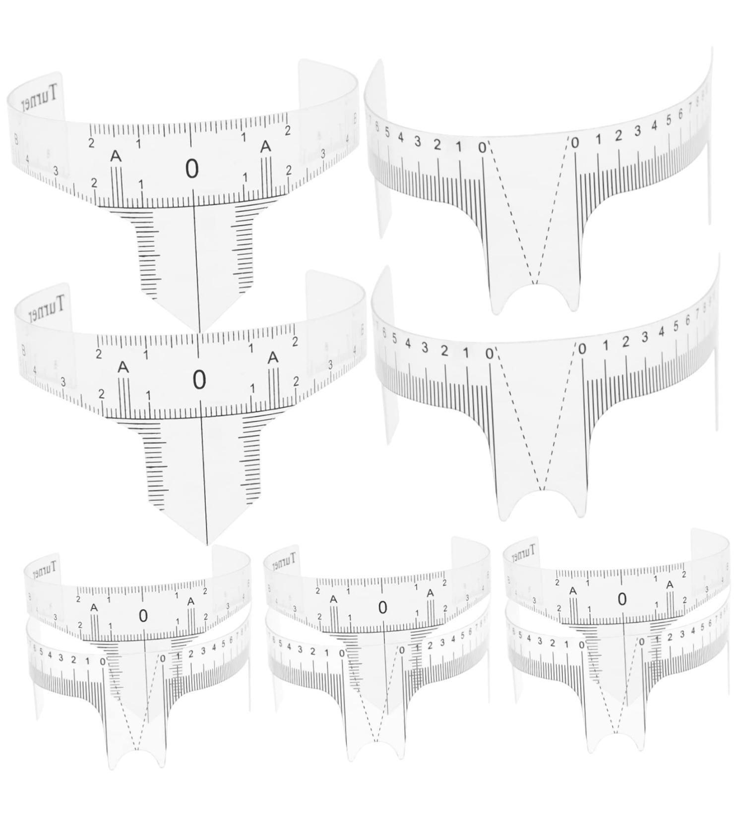 DRESSOOS Eyebrow Ruler Stencils 10pcs Eyebrow Design Ruler Disposable Eyebrow Stencil Tools Eyebrow Face Ruler Eyebrow Shape - Buy Online on GoSupps.com