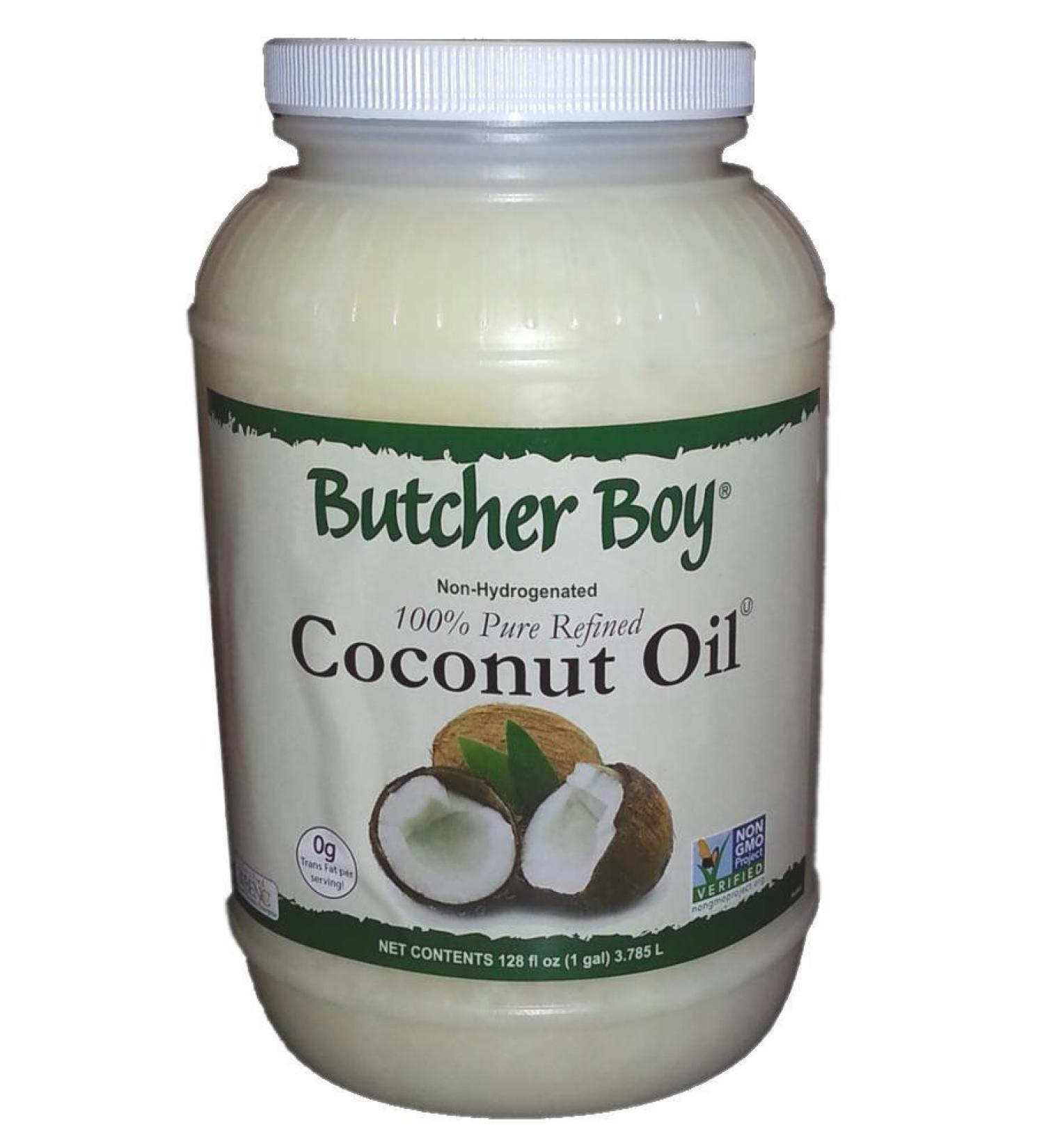 Butcher Boy 76f 100% Pure Refined Coconut Oil (128 Fluid Ounces) (1 Gallon)