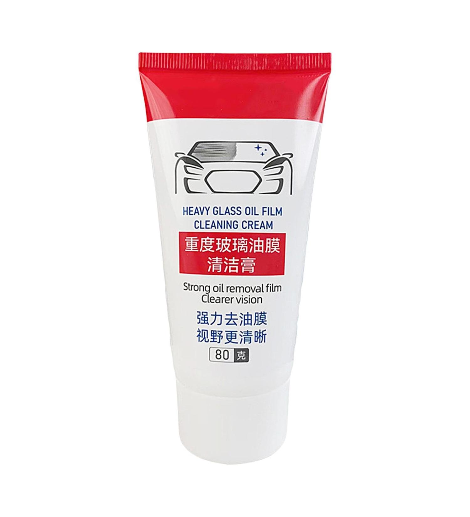 Glass Oil Film Removal Cream Windshield Cleaning Film Removal Cream - Multi-Purpose Cleaning Cream and Scratch Repair for Rearview Side Glass and Car Window - Buy Online on GoSupps.com