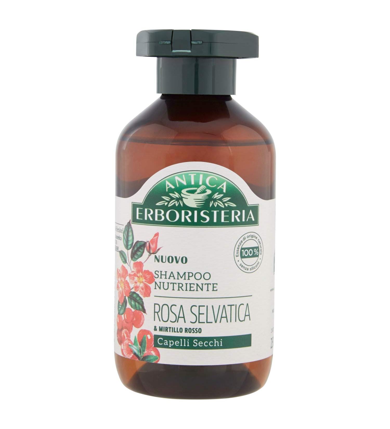 Rosa Selvatica Wild Rose & Cranberry Shampoo 8.45 fl oz - Nourishing Vegan Shampoo for Hair Care - International Shipping Available - Buy Online on GoSupps.com