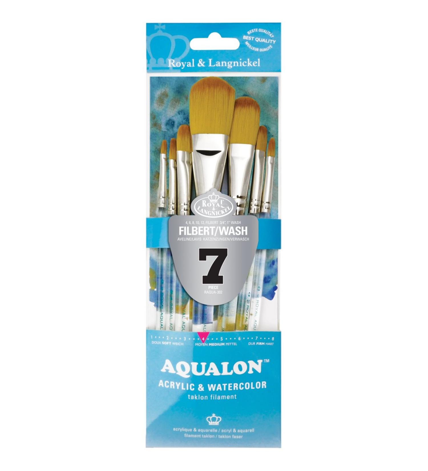 Aqualon 243921 Filbert Brush Set - 7 Pack - Buy Online on GoSupps.com
