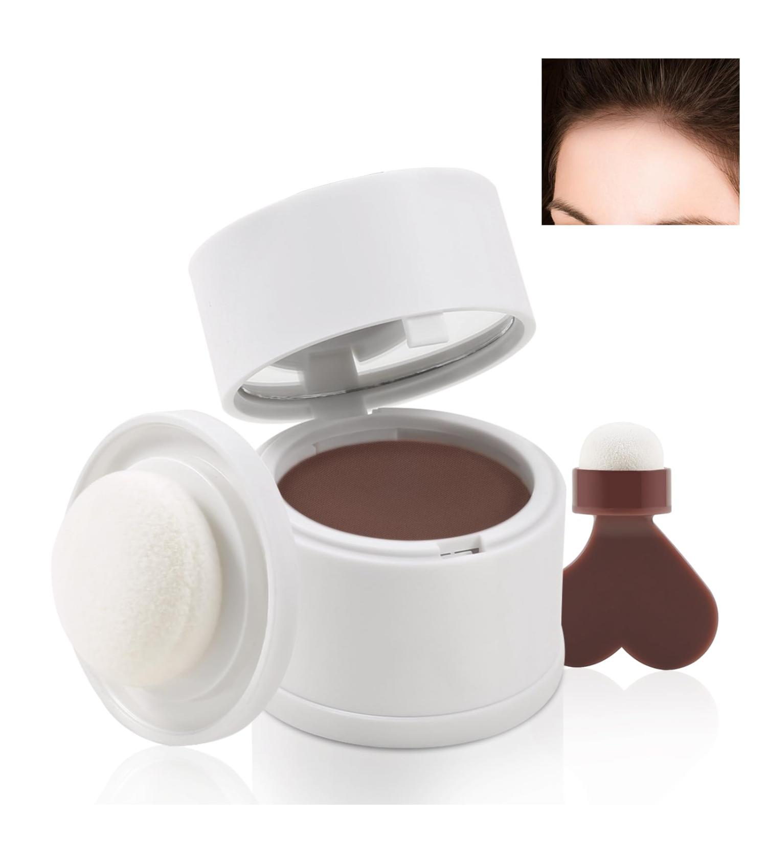 Boobeen Instant Root Cover Up Hairline Cream | Long Lasting Concealer for Greys & Thinning Hair | Brown Hair Shadow Powder for Flawless Coverage - Buy Online on GoSupps.com