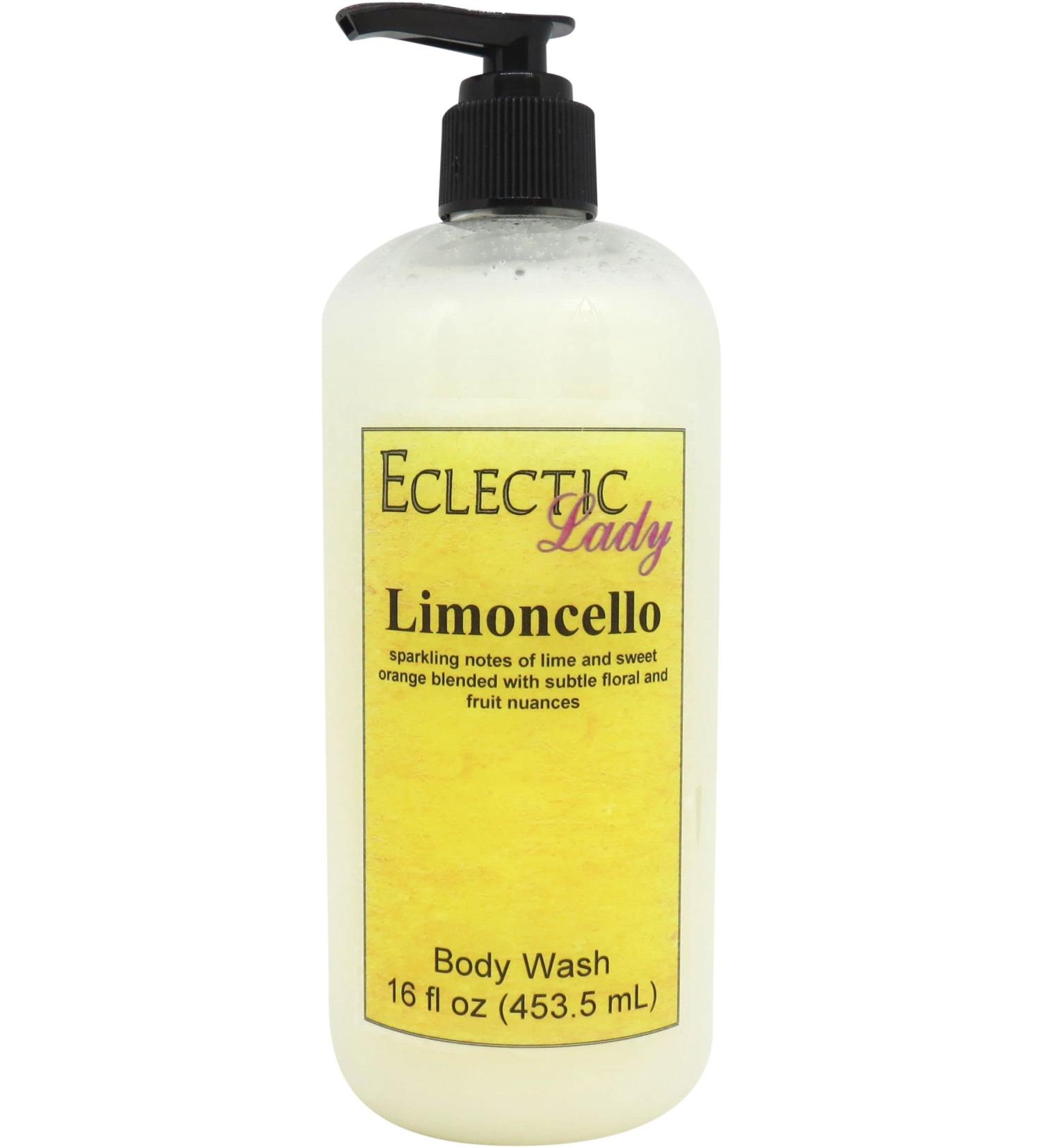 Eclectic Lady Liquid Pearl Body Wash - Limoncello Scent 3-in-1 Use For Bubble Bath Hand Soap & Body Wash Phthalate-Free Limoncello Fragrance Handcrafted in USA (16 oz) 16 Ounce - Buy Online on GoSupps.com