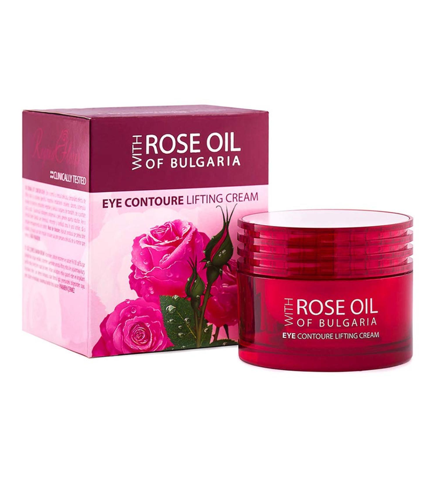 Eye contour Lifting cream with Natural Bulgarian Rose Oil with anti ageing and moisturizing effect 30 ml - Buy Online on GoSupps.com