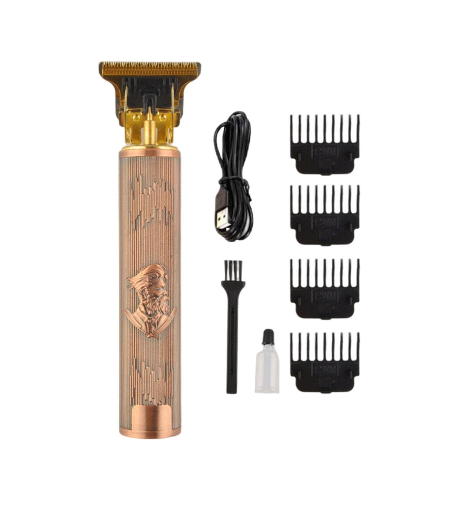 Electric Hair Clipperrs Rechargeable Electric Shaver Hair Trimmers Cordless Barber Clipperrs with Comfortable Grip Long Lasting Hair Cutting Clipperr Lightweight Retro Hair Clipperrs for Men Women Copper 1 - Buy Online on GoSupps.com